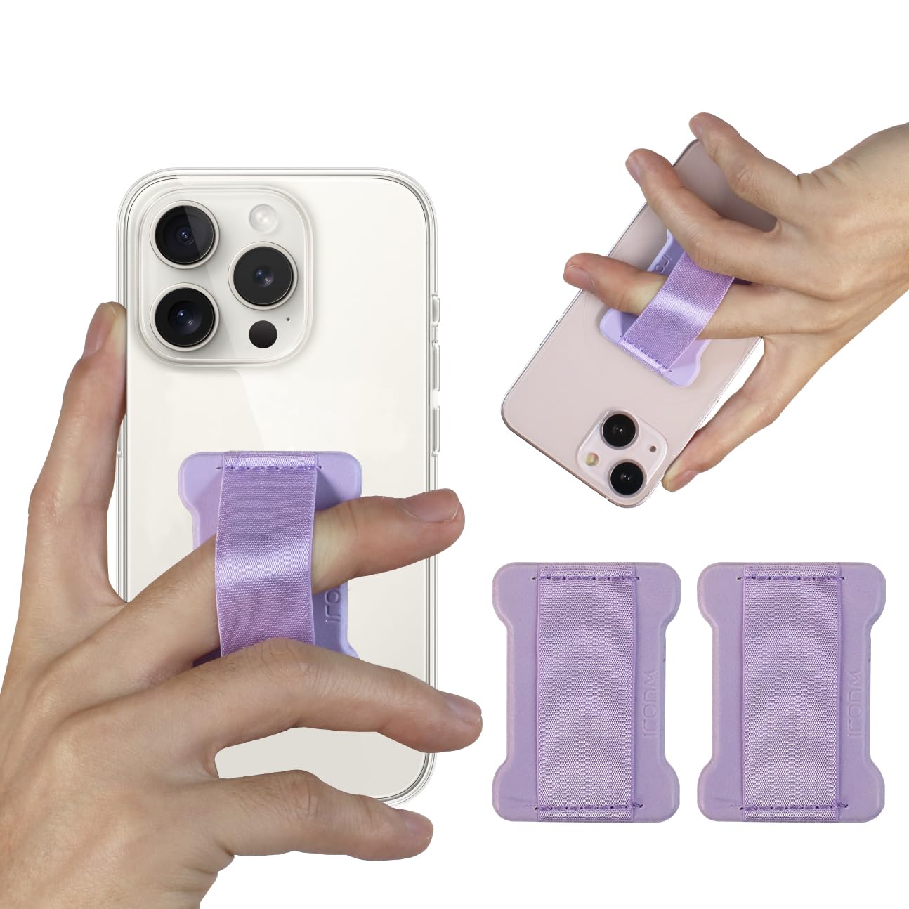 Woji Cell Phone Finger Grip Strap Holder For Hand, Phone Strap, Phone Holder For Hand   Small, New Slim Finger Loop Selfie Grip 