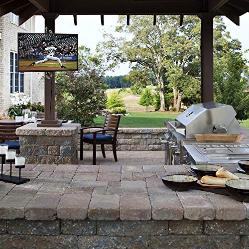 VIVO Steel Universal Bracket Pole Mount with Removable 75mm and 100mm VESA Plate, Fits up to 30 inch Screens, Black, MOUNT POLE01