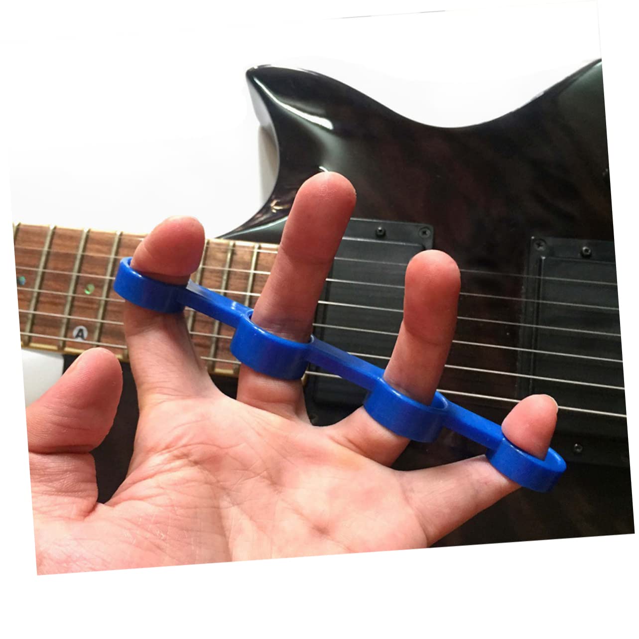 Vaguelly Hand Grip Exerciser Hand Strengthener Grip Guitar Finger Expander Guitar Span Practice Finger Expansion Sleeves Finger