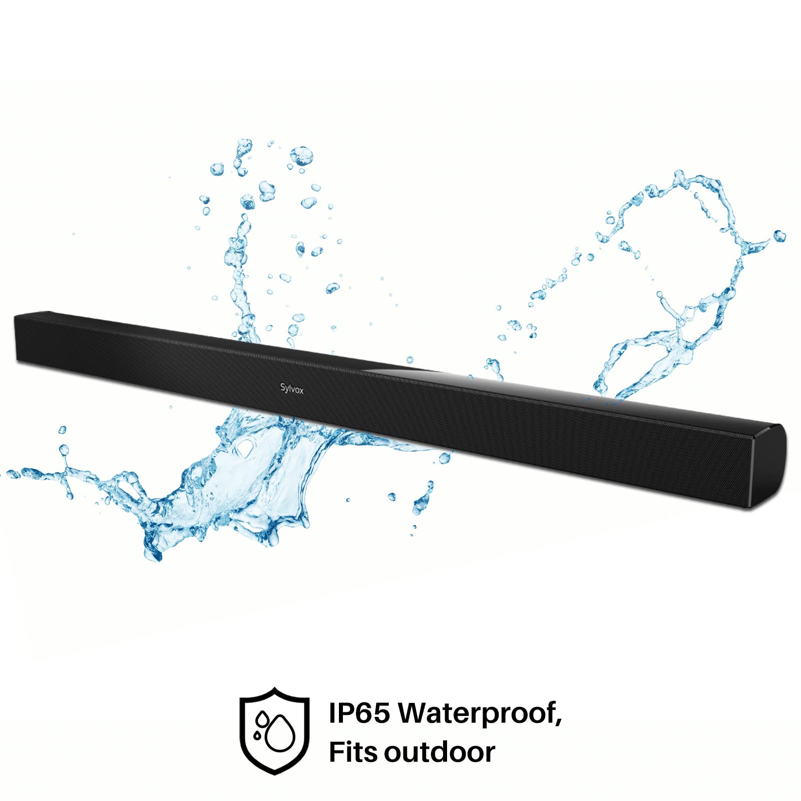 Sylvox Outdoor Waterproof Soundbar For Tv, Ip65 Bluetooth Soundbar With Remote, 60W Powerful Sound, 3D Surround, Hdmi Arc, Wirel