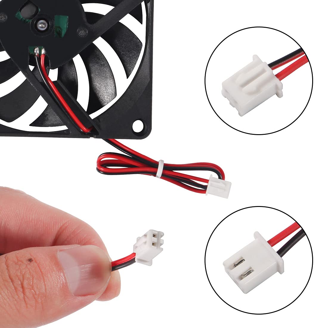 2Pcs Dc 24V 8010 Fan Dual Ball Bearings 80Mm 10Mm Fan 3D Printer 80X80X10 Brushless Cooling Fan For Makerbot For 3D Printer Pc C