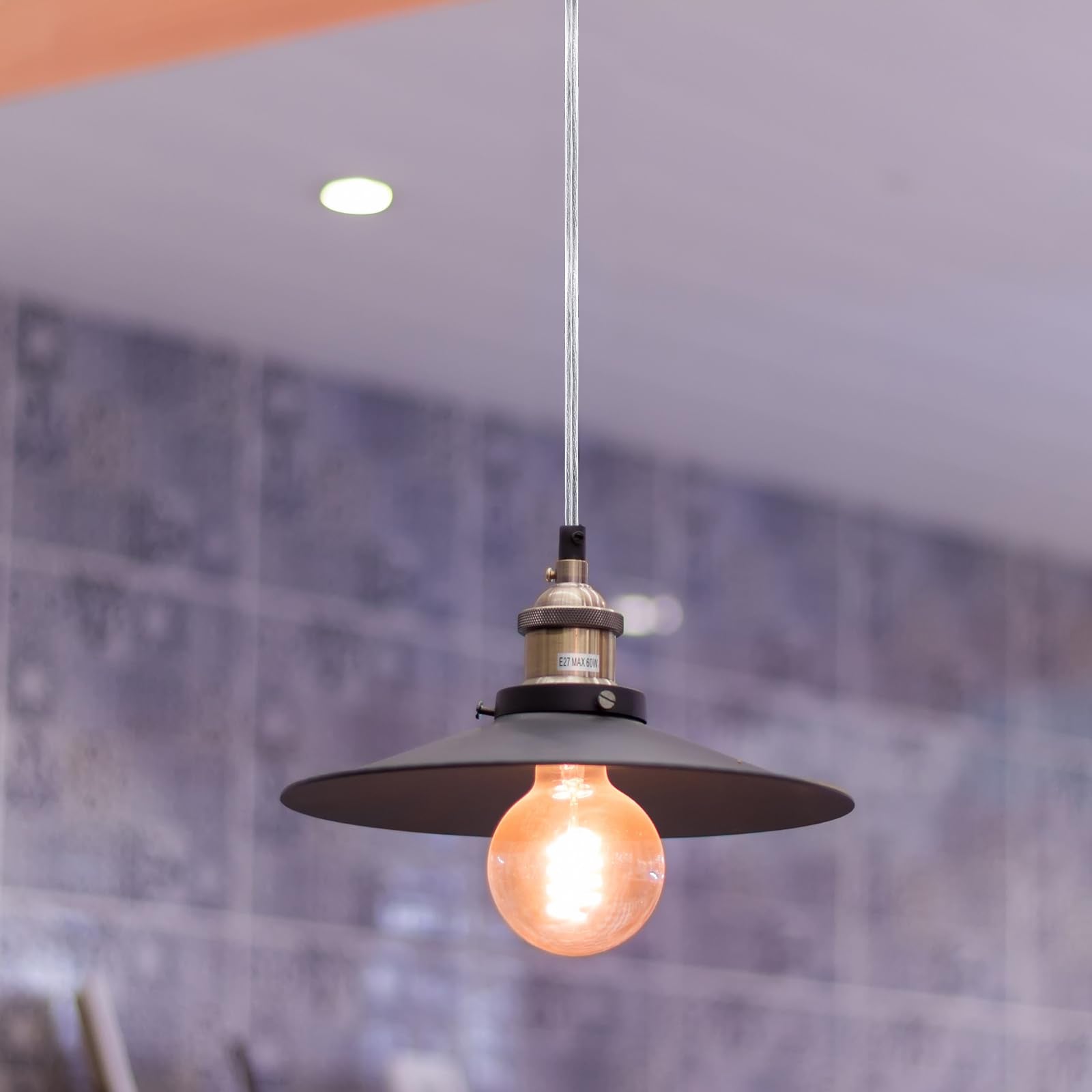 Saysurey Lamp Cord With End Plug Replacement Lamp Cord Electric Lamp Wire Clear 18/2 Spt 1 Wire Stripped End Ready For Wiring La