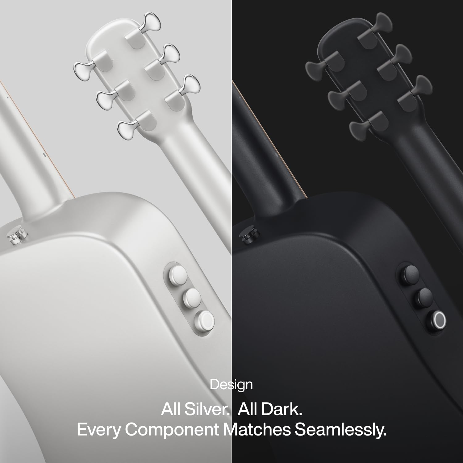 Lava Me Air Portable Carbon Fiber Electric-Acoustic Guitar. Travel Guitar For Beginners With Onboard Effects And Magnetic Pickup