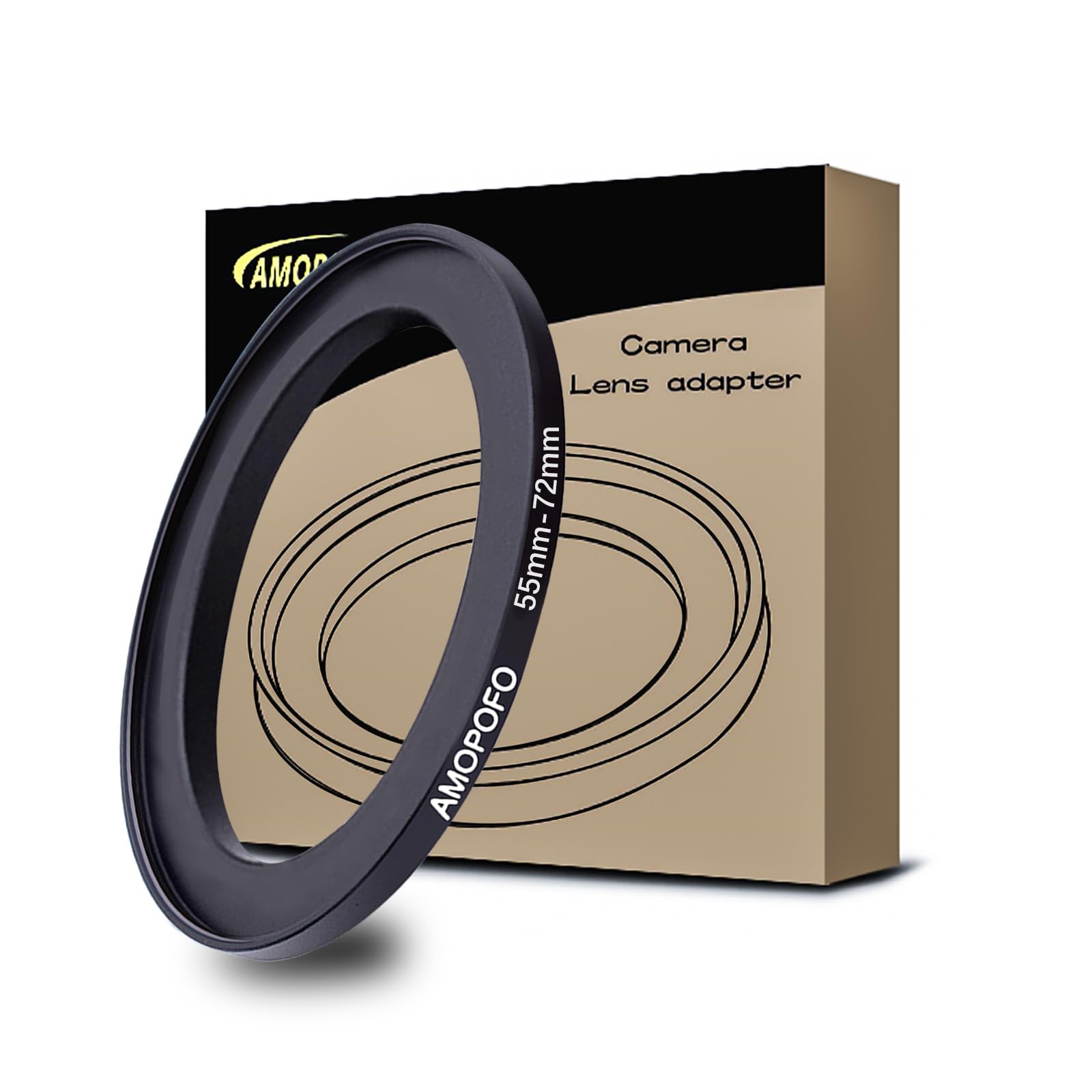 55Mm To 72Mm Step Up Ring Filter Adapter/55Mm To 72Mm Camera Filter Ring For 72Mm Uv,Nd,Cpl,Metal Step Up Ring