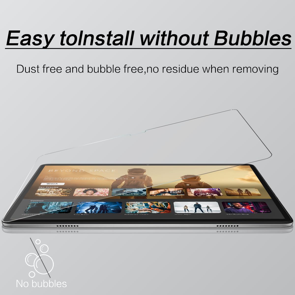Machizut 2 Packs Tempered Glass Screen Protector Compatible With Teclast P40Hd 10.1 Inch Tablet
