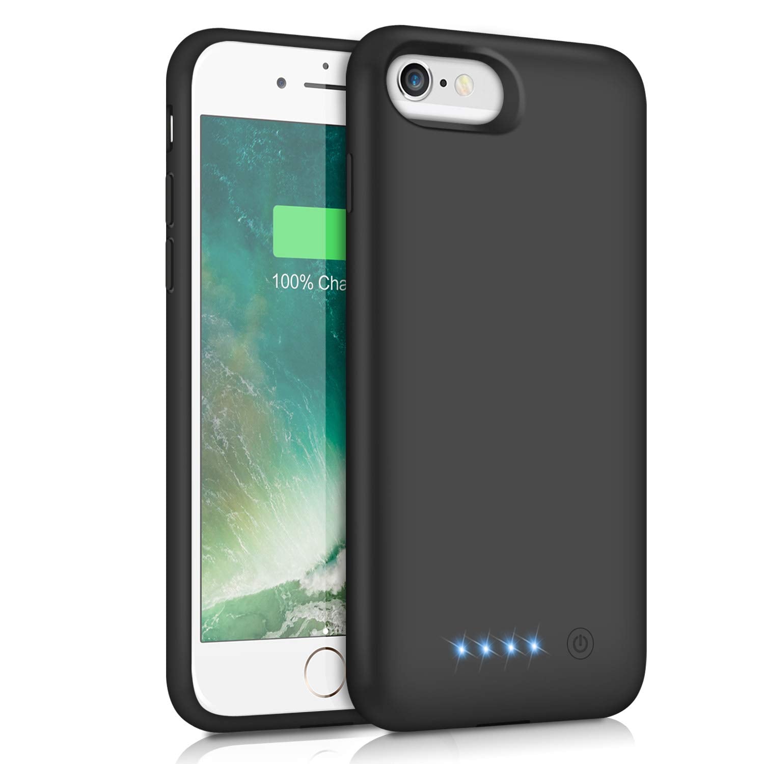 Pxwaxpy Battery Case For Iphone 8/7/6S/6/Se(2022/2020), 6000Mah Rechargeable Charging Case For Iphone 8/7 Portable Battery Pack