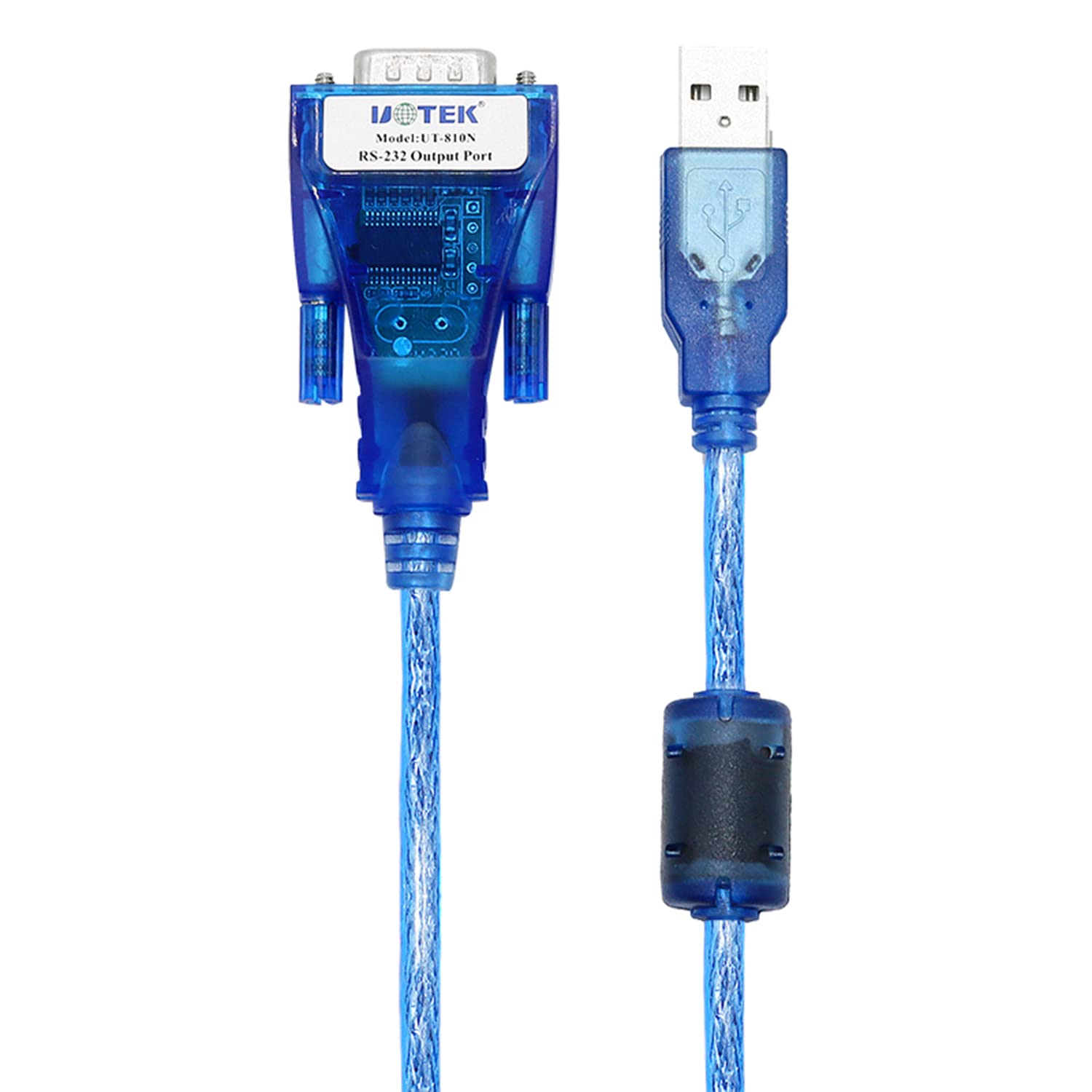 Uotek Usb To Rs232 Converter Usb To Rs 232 Adapter Cable 4.9Ft With Pl Chipset Usb Serial Converter Supports Win 10/8/7/Xp/Vista