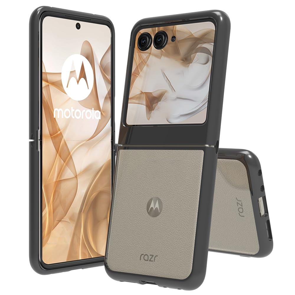 Osophter for Motorola Razr 2026 Case: Transparent Backplate [Anti-Yellowing][Anti-Scratch] Motorola Razr 2024/2025 Case Cover(Bl
