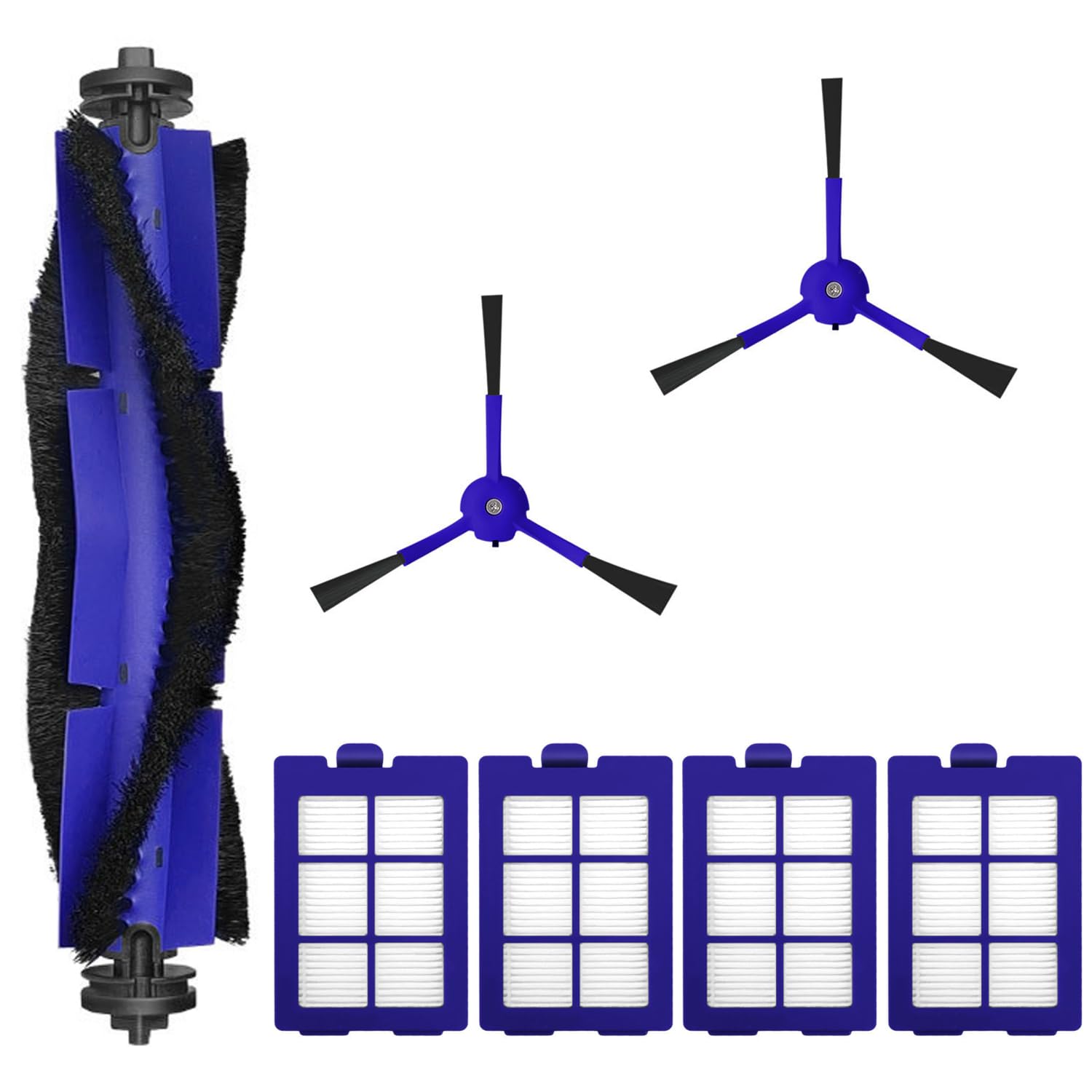 Auoiian X8 Filters & Replacement Parts Kit for Eufy RoboVac X8 / X8 Hybrid  Washable & Reusable, 1 Roller Brush, 2 Side Brushes