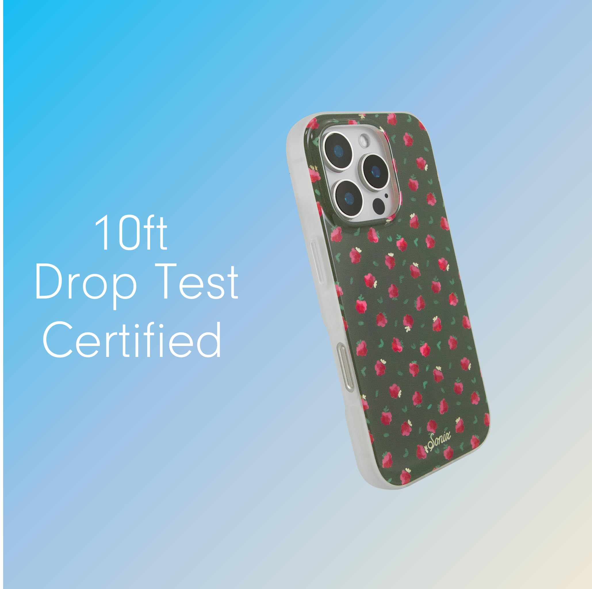 Sonix Case For Iphone 16 Pro | Compatible With Magsafe | 10Ft Drop Tested | Raspberry Delight