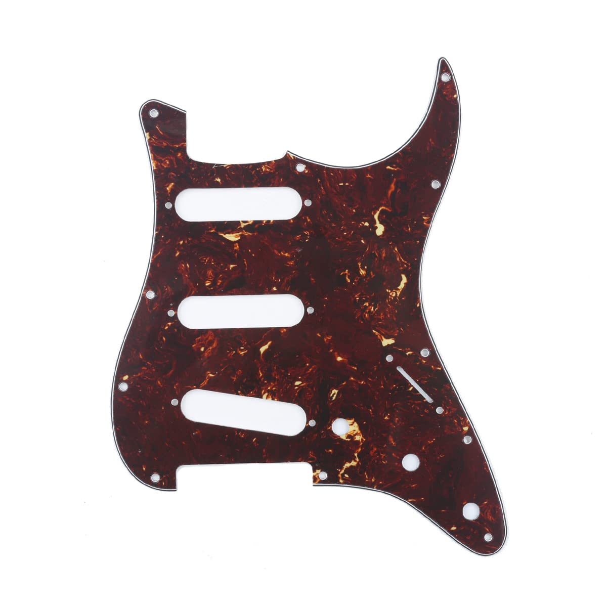 Musiclily 11 Hole Sss Guitar Strat Pickguard Scratch Plate For Fender Usa/Mexican Made Standard Stratocaster Modern Style Guitar