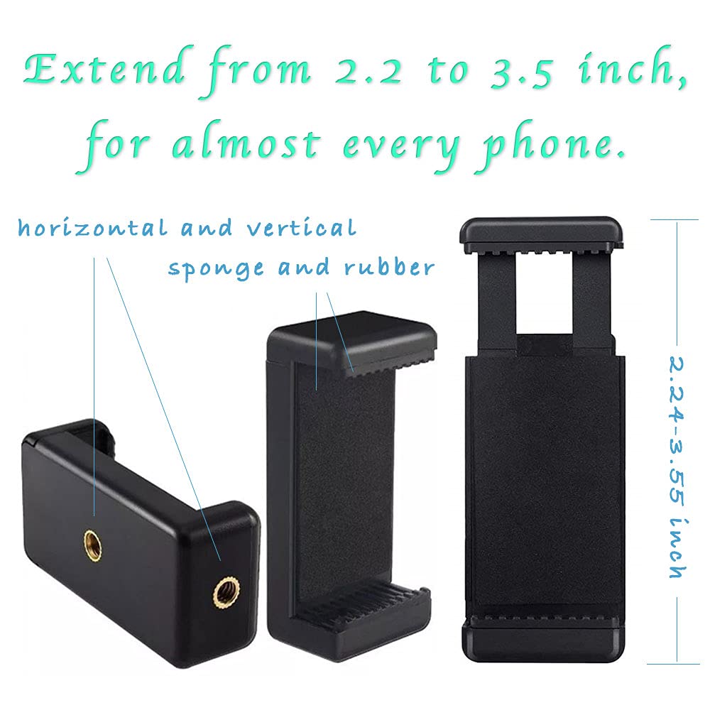 Flexible Webcam Stand And Cell Phone Tripod With Holder For Logitech And Nexigo Webcam, Gopro Camera And More