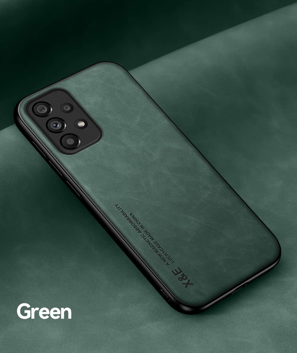 Kepuch Silklike Case For Samsung Galaxy A53 5G   Cover Bumper Built In Metal Plate For Samsung Galaxy A53 5G   Green