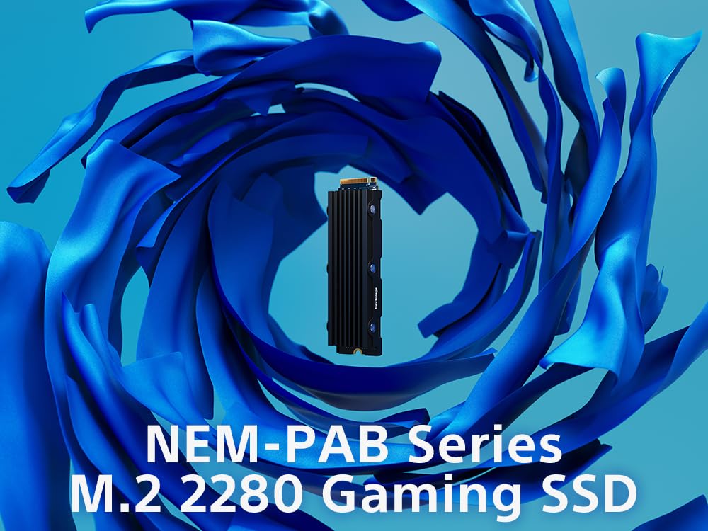 Nextorage Japan 2Tb Internal Ssd Compatible With Ps5 Console And Pc M.2 2280 With Heatsink Pcie Gen4.0 Nvme Nem Pab2Tb Dram Less