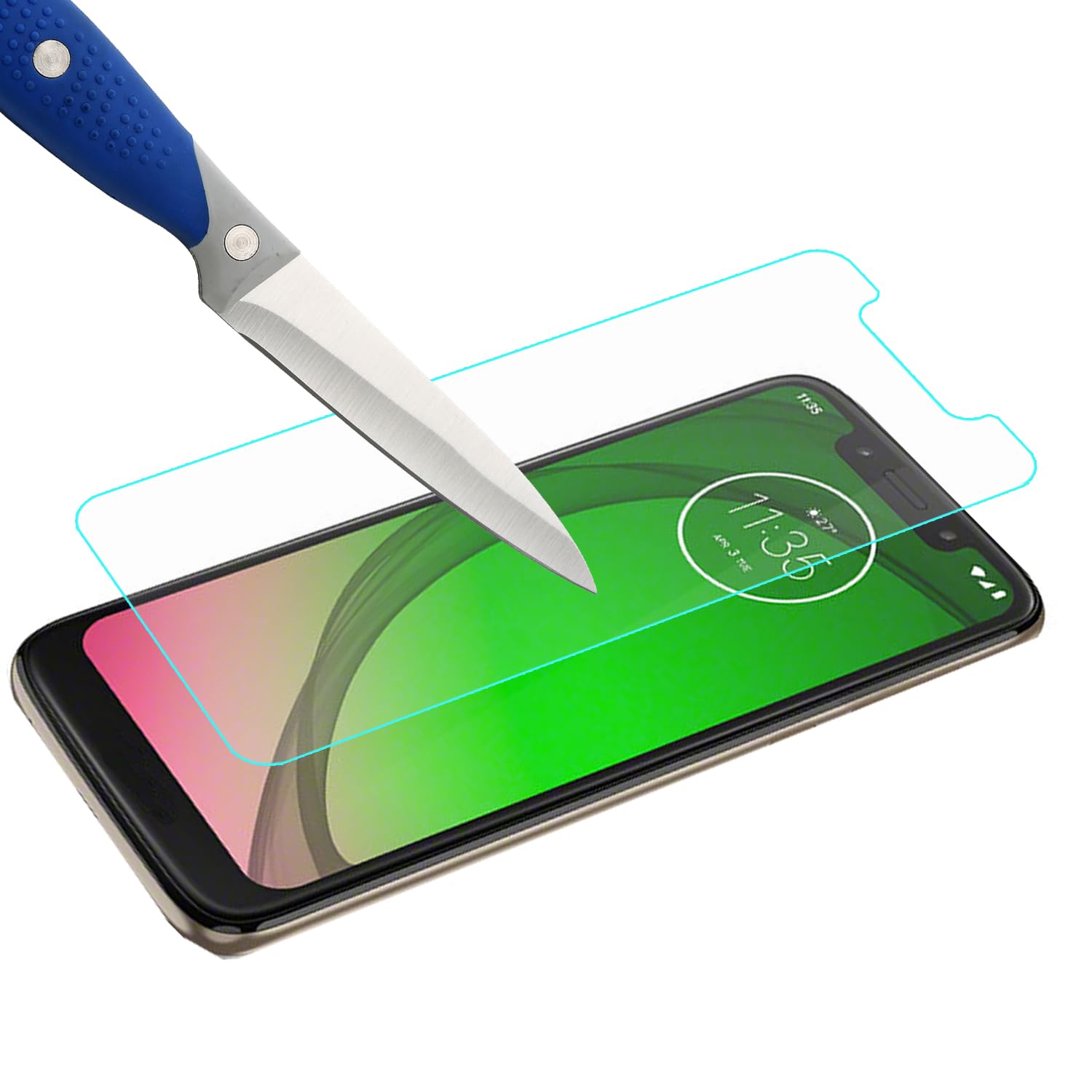 Mr.Shield [3 Pack] Designed For Motorola (Moto G7 Play) [Upgrade Maximum Cover Screen Version] [Tempered Glass] Screen Protector