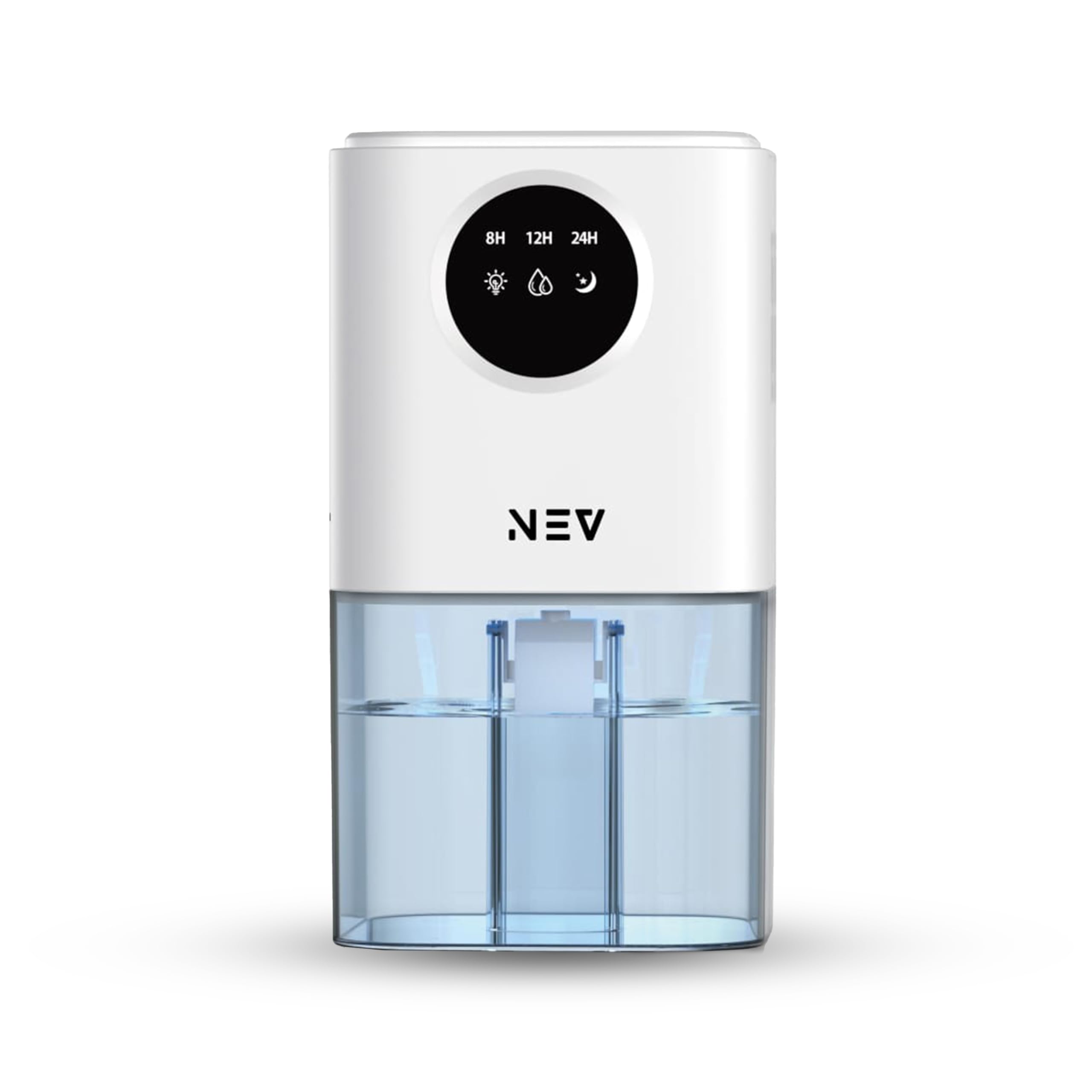 Nev Aeris Dehumidifier Dh011700 Ml Tank | 350Ml/Day Moisture Removal | 7Color Night Light Sleep Mode | 3 Timer Presets | Port