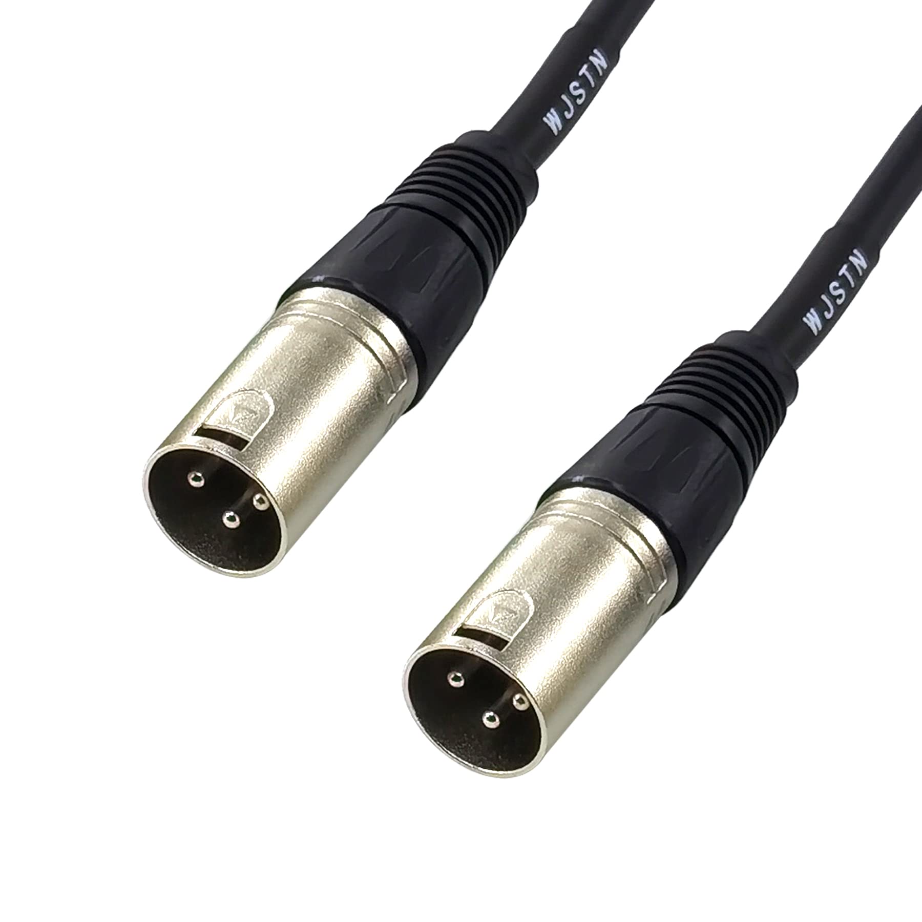 Wjstn Right Angle Xlr Microphone Cable, 90 Degree Female To Straight Male Balanced Cord 3 Ft 2Pack