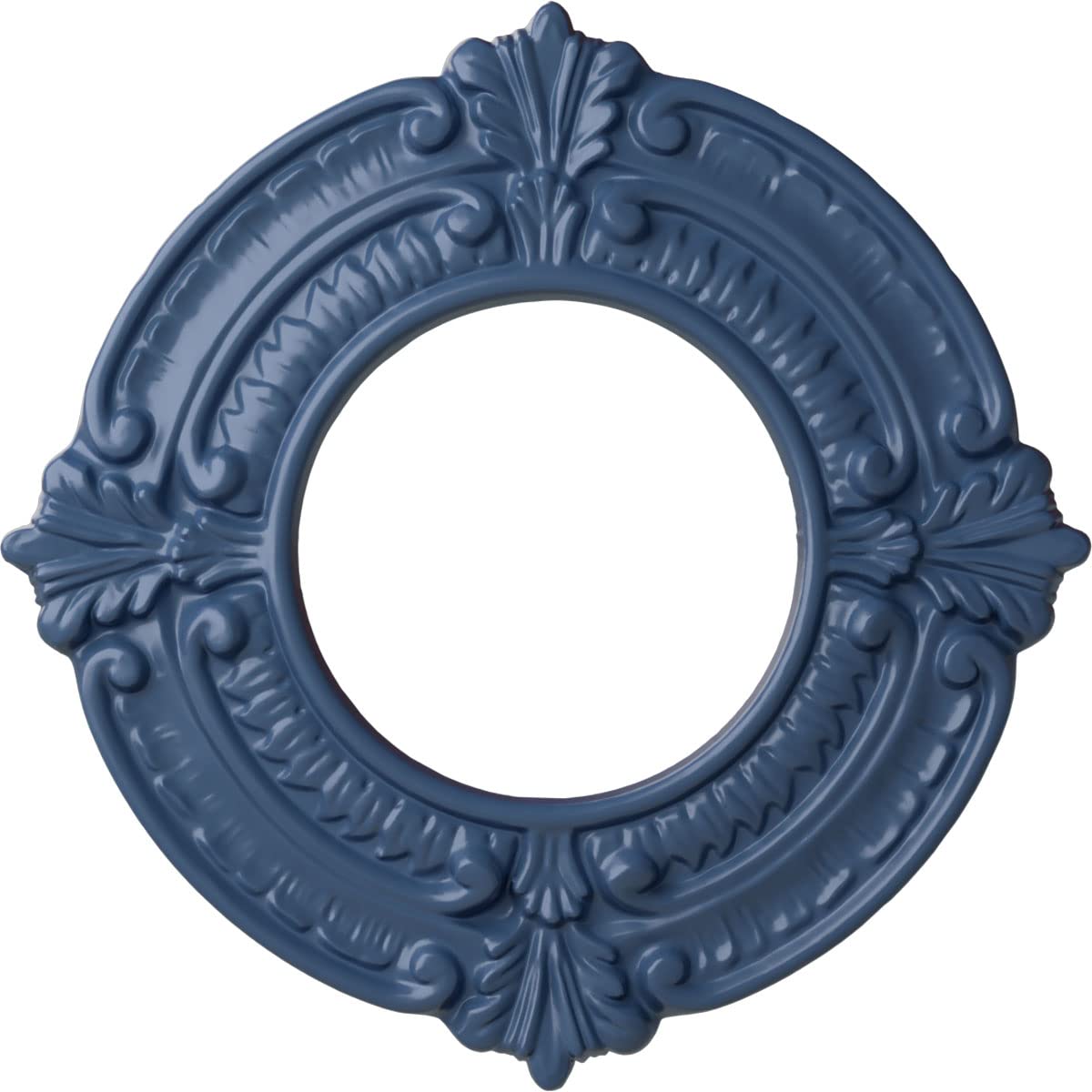 Ekena Millwork Cm09Bnamf Benson Ceiling Medallion, 9''Od X 4 1/8''Id X 5/8''P, Hand Painted Americana