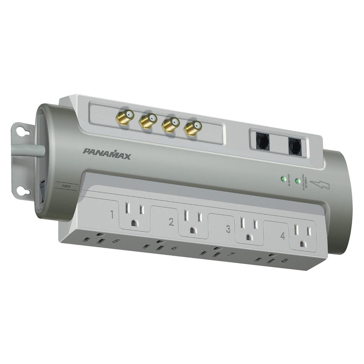 Panamax Pm8 Av 8 Outlet Cable Sat Telephone   Silver