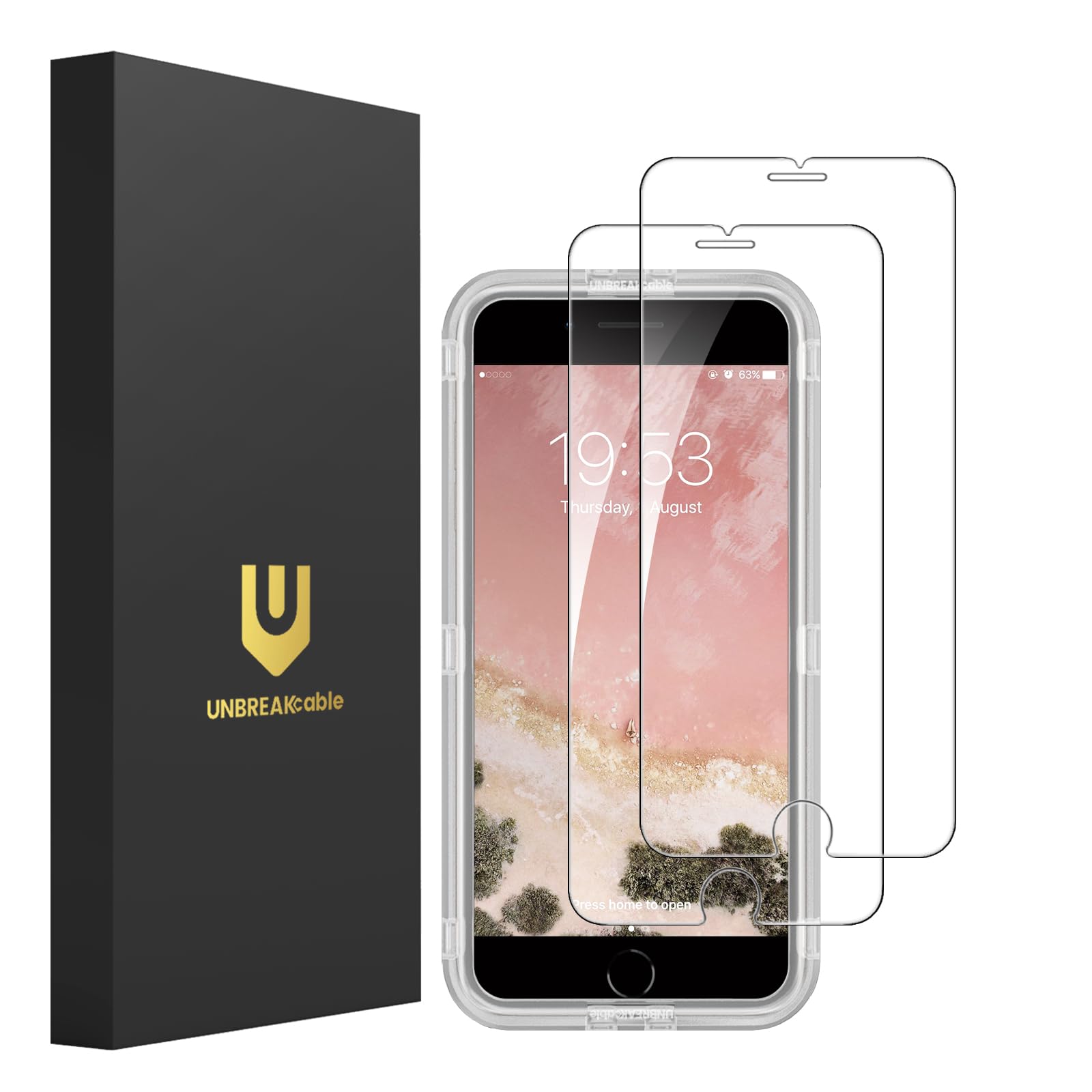 Unbreakcable Shatterproof Tempered Glass Screen Protector For Iphone Se 2022/Se 2020, Iphone 8/7 [2 Pack] [99.99% Hd Clear] [Eas