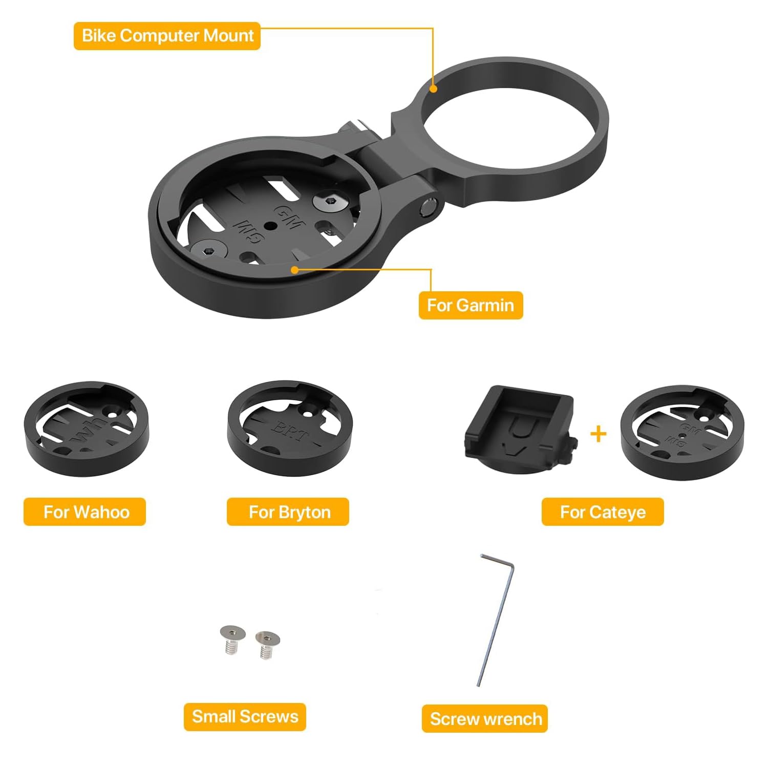 Garmin Stem Mount   Adjustable Out Front Computer Mount For Garmin Edge, Road Cycling Bike Computer Mount Compatible With Wahoo