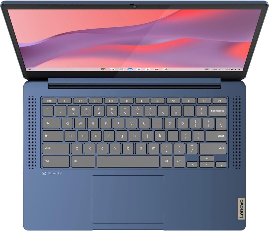 Lenovo 2023 Newest Ideapad Slim 3 14'' Fhd Touchscreen Chromebook Laptop, 8 Core Mediatek Kompanio 520, 4Gb Ram, 128Gb Storage(6