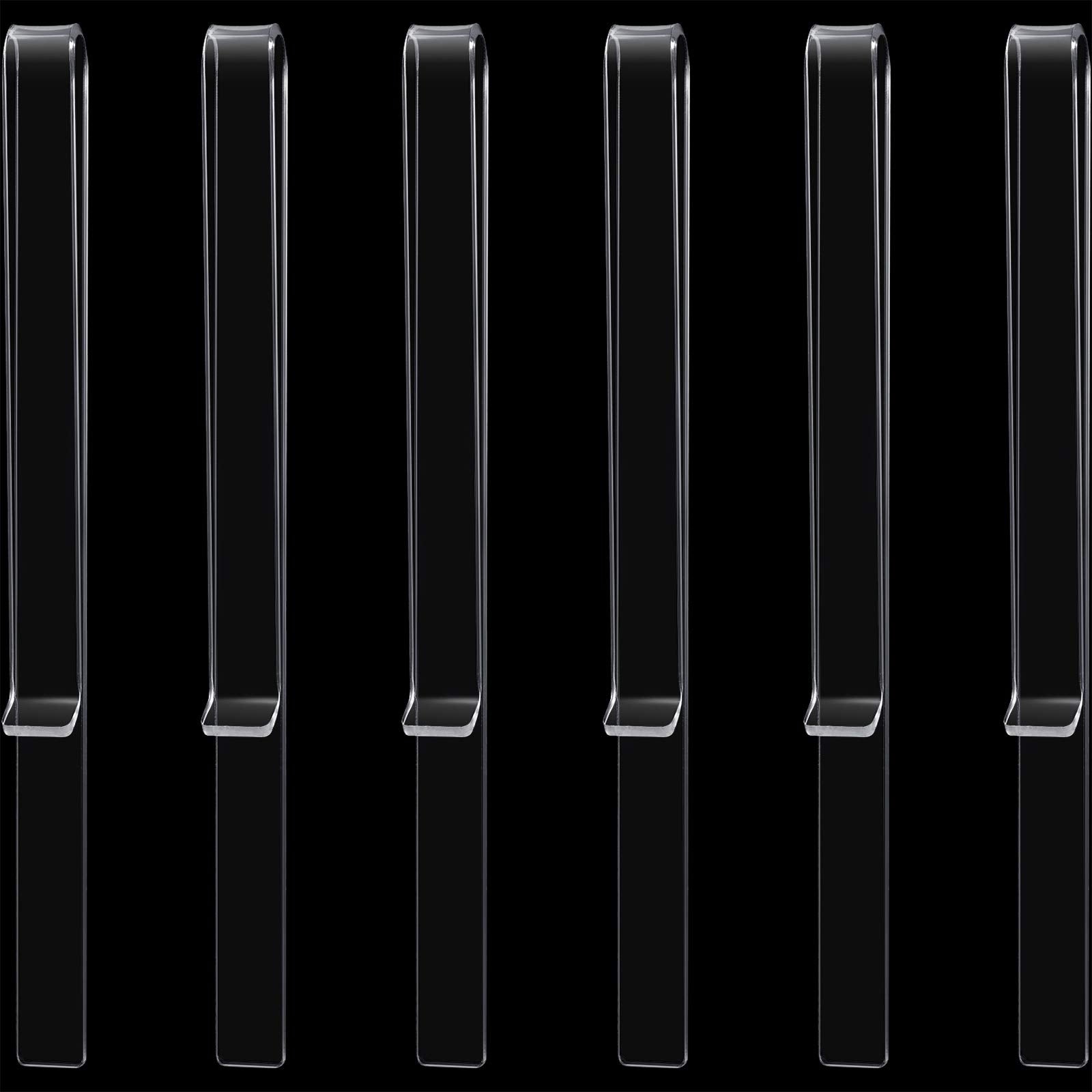 6 Pieces Music Sheet Clip Marching Band Music Stand Clips For Wind Music Page Holder Clips Clear Acrylic Read Music Page Clips F