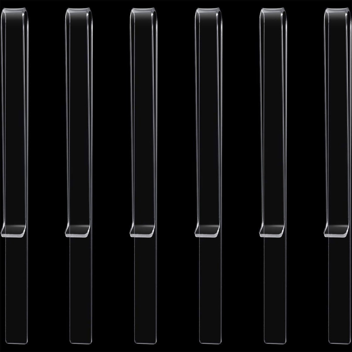 6 Pieces Music Sheet Clip Marching Band Music Stand Clips For Wind Music Page Holder Clips Clear Acrylic Read Music Page Clips F