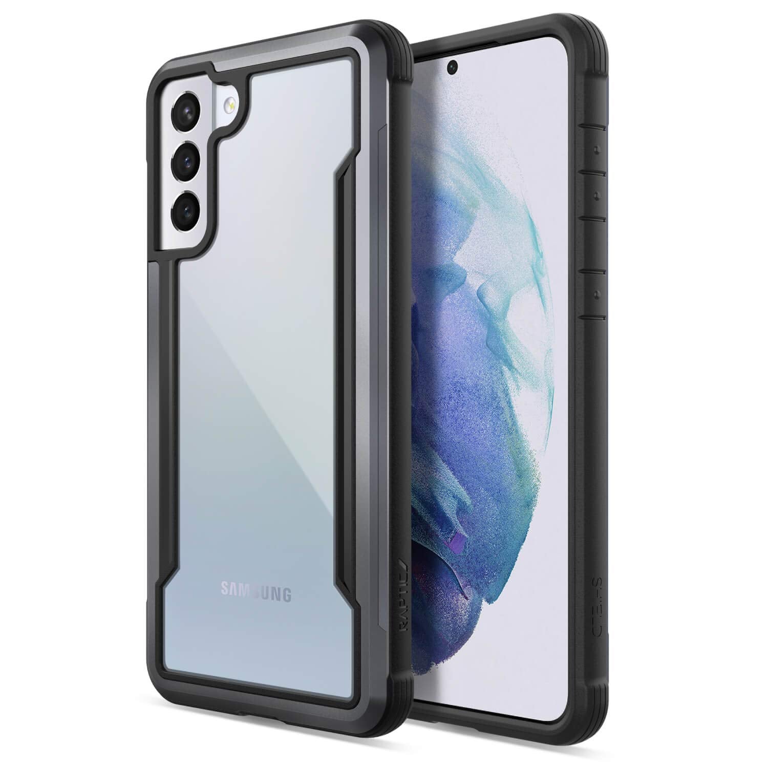RAPTIC Shield Case Compatible with Samsung Galaxy S21 Plus - Shockproof Military Grade Protection, Durable Anodized Aluminum Fra