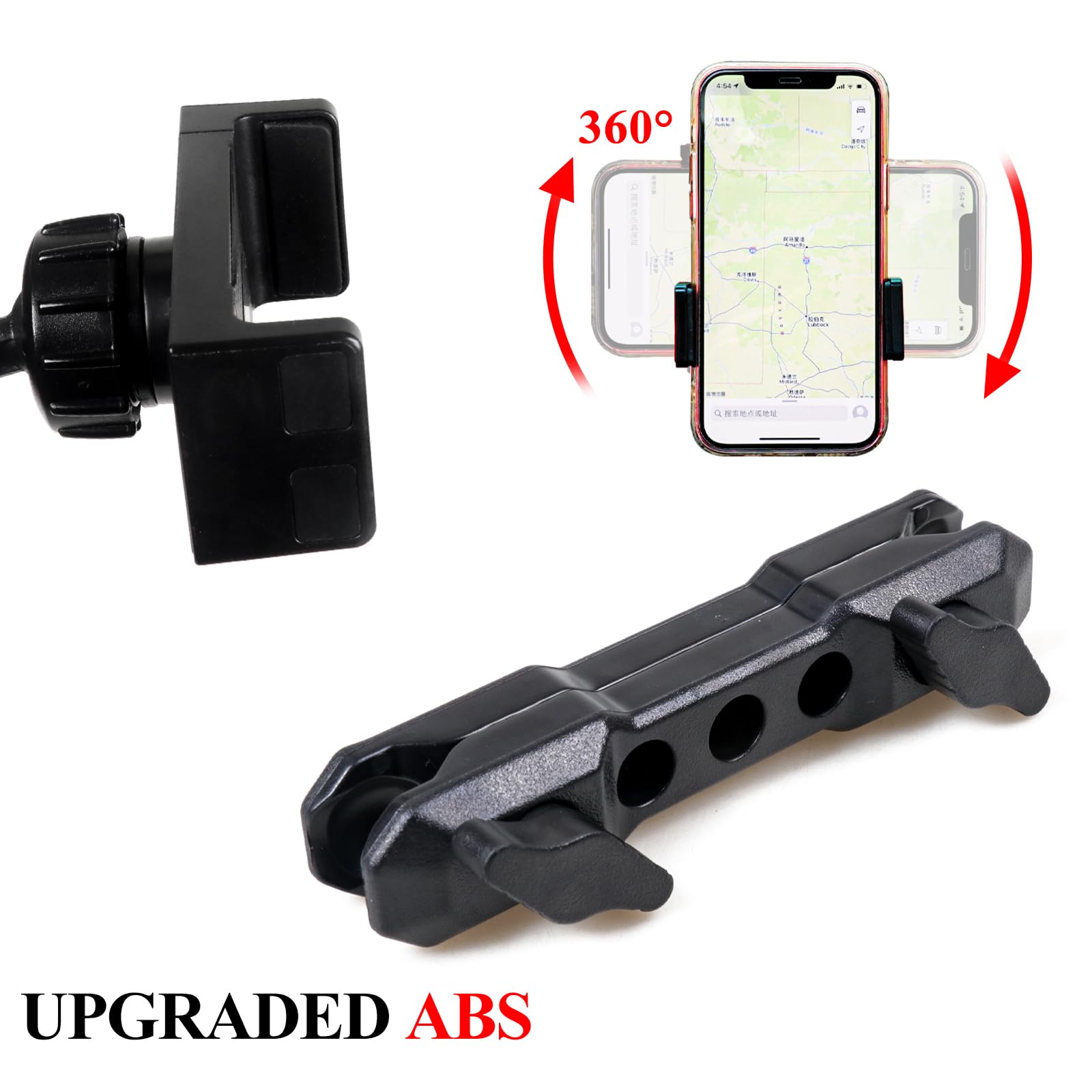 Jhd-Togo For Jeep Wrangler Bronco Dash Phone Holder, Phone Mount For Jeep Wrangler Jk Jl 2007-2023 Ford Bronco 2021 2022 2023 20