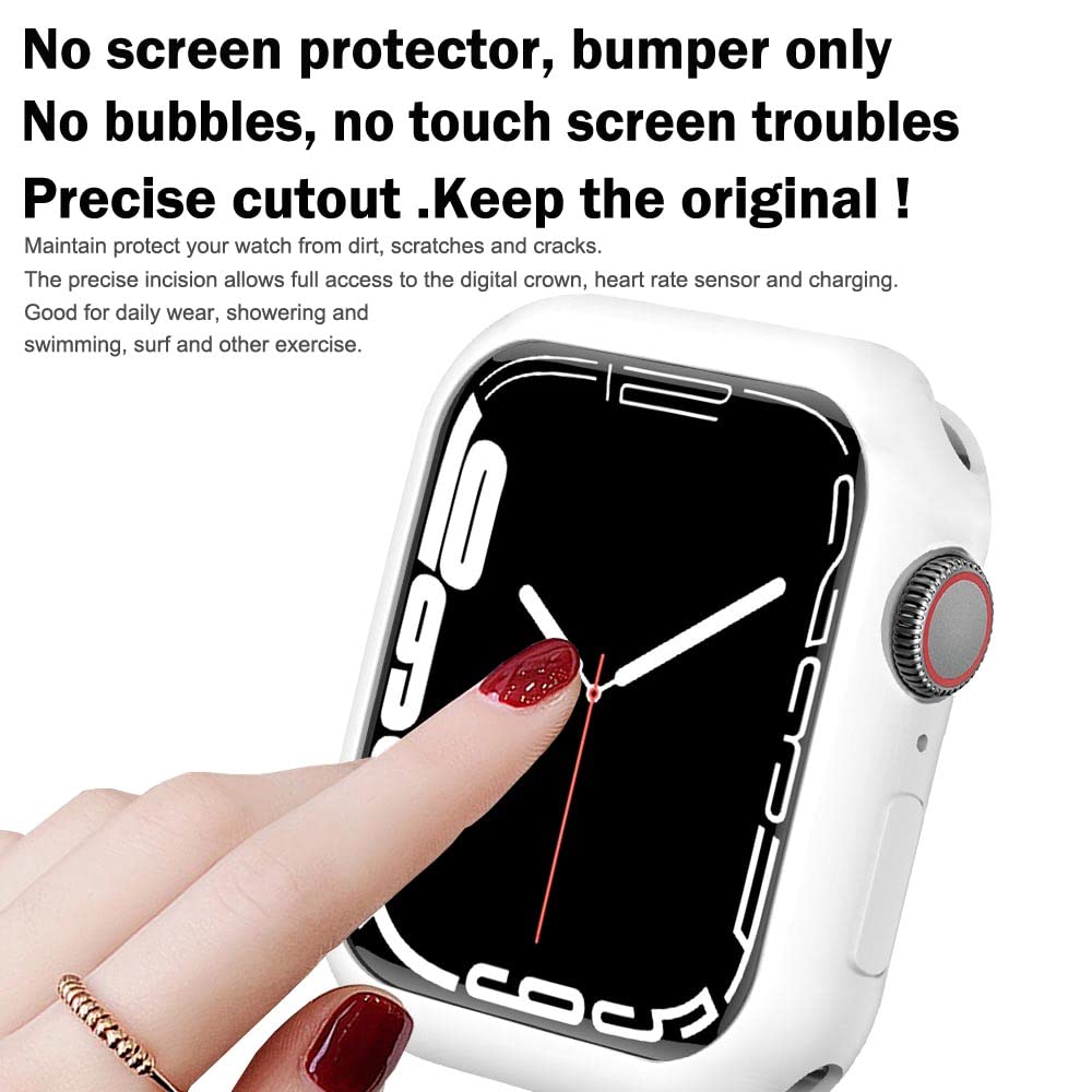 Botomall Compatible With Apple Watch Bumper Case 38Mm Series 3 2 Soft Flexible Tpu Thin Lightweight Protective Cover For Iwatch