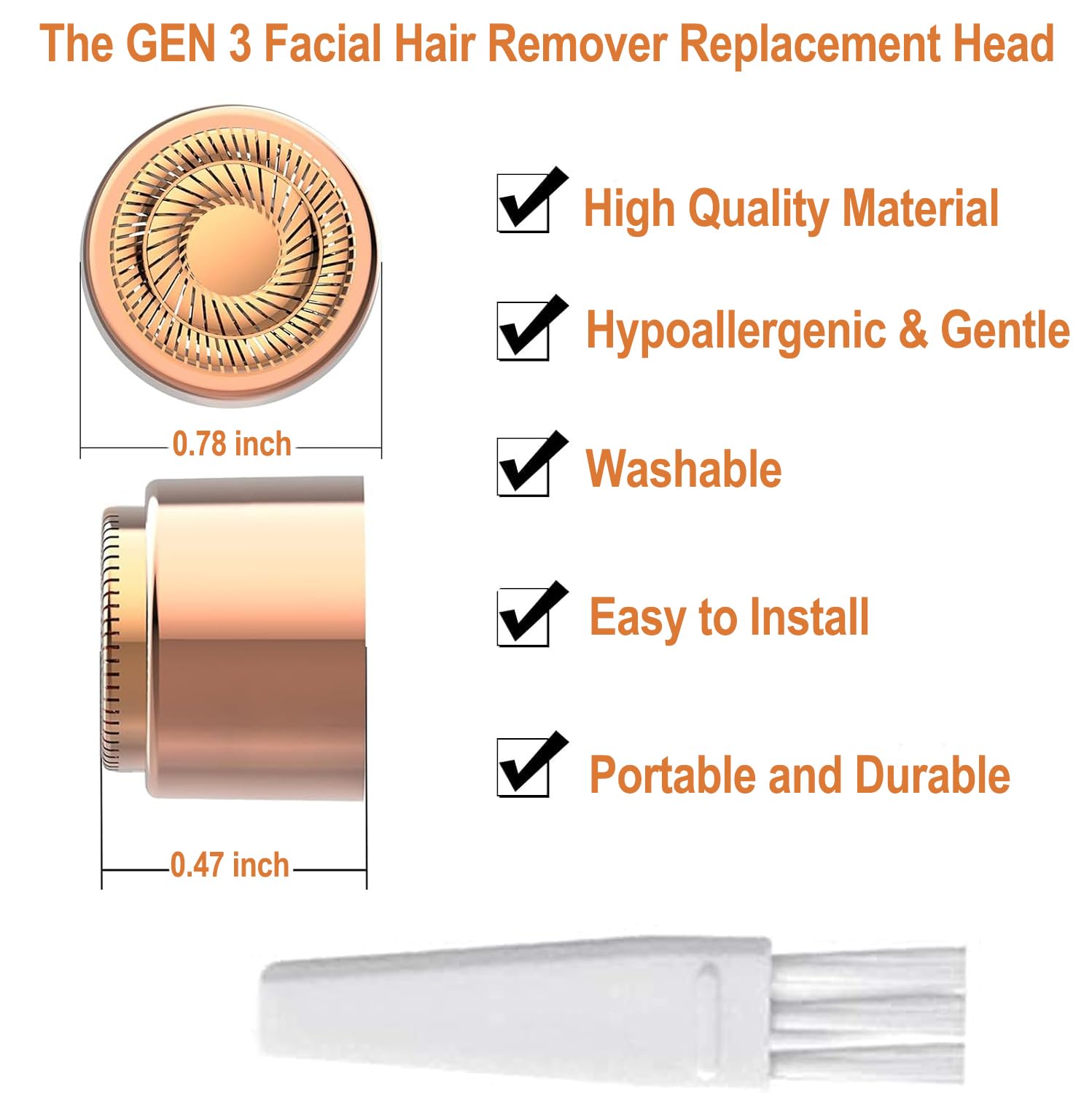 Generation 3 Replacement Heads For New Finishing Touch Flawless Facial Hair Remover Gen 3   Double Precision Enhanced Floating B
