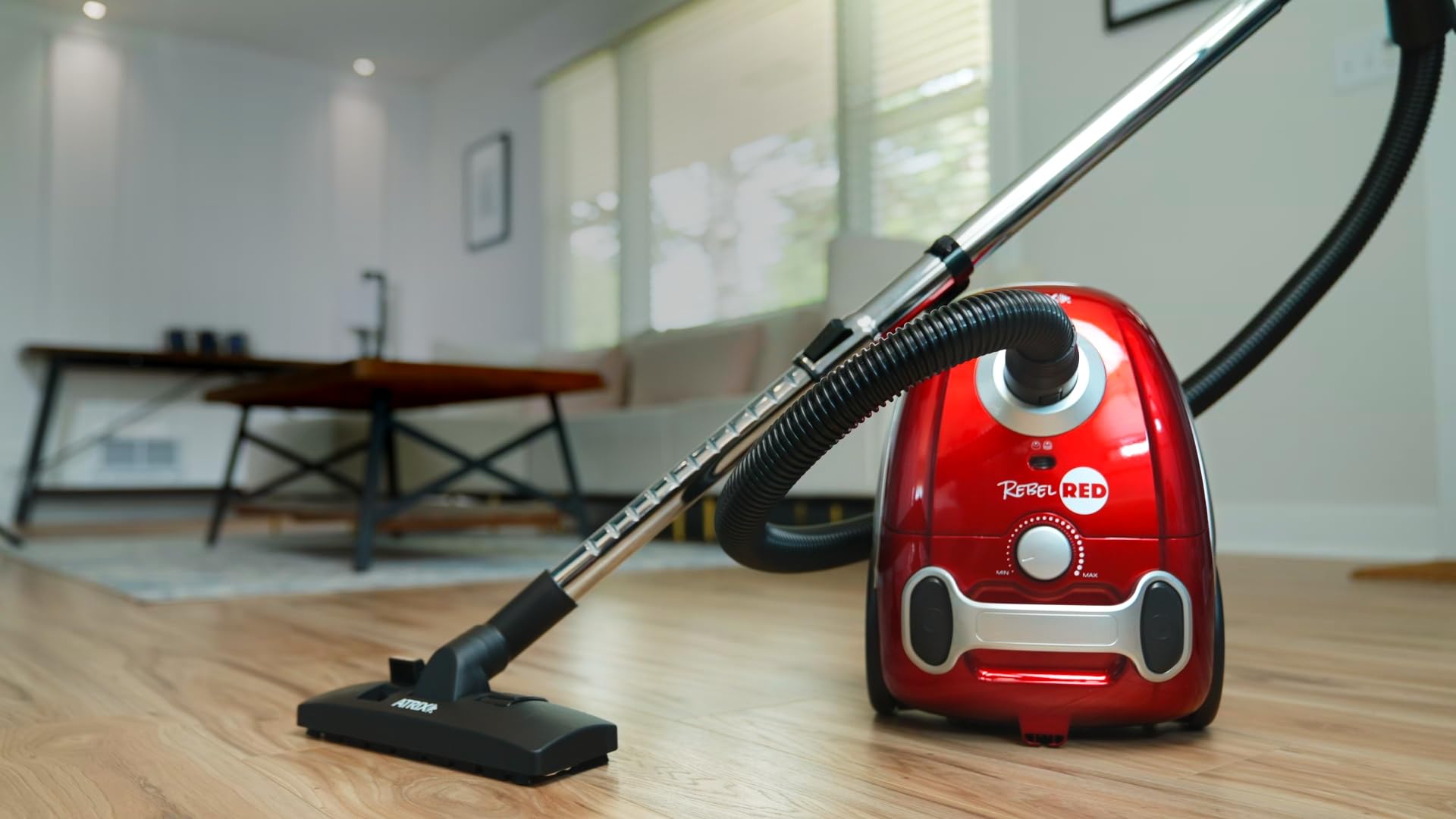 Atrix Rebel Red Hepa Canister Vacuum