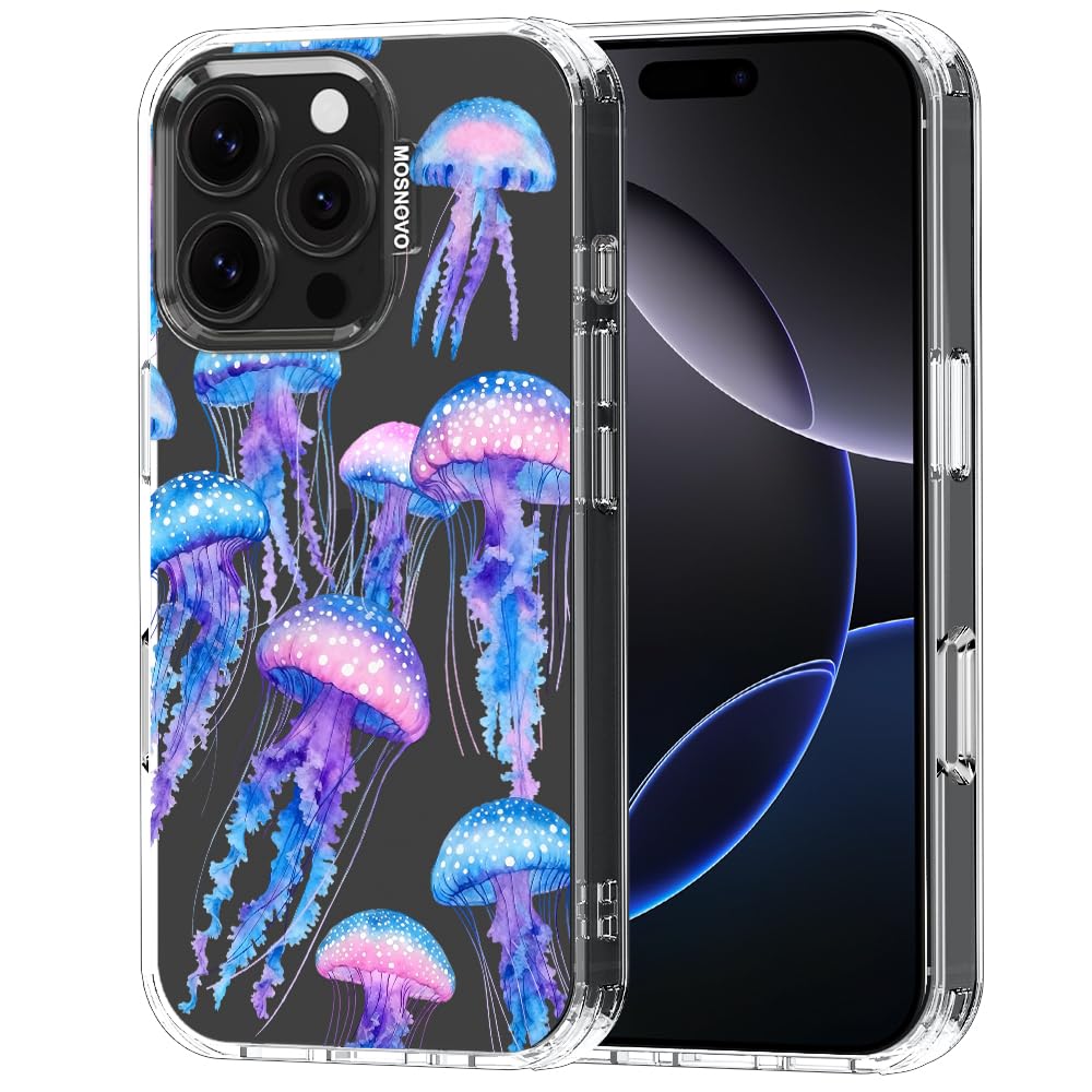 MOSNOVO for iPhone 16 Pro Case, Shockproof Military-Grade Protection 6.6ft Drop Tested, Clear Phone Case for iPhone 16 Pro, Myst