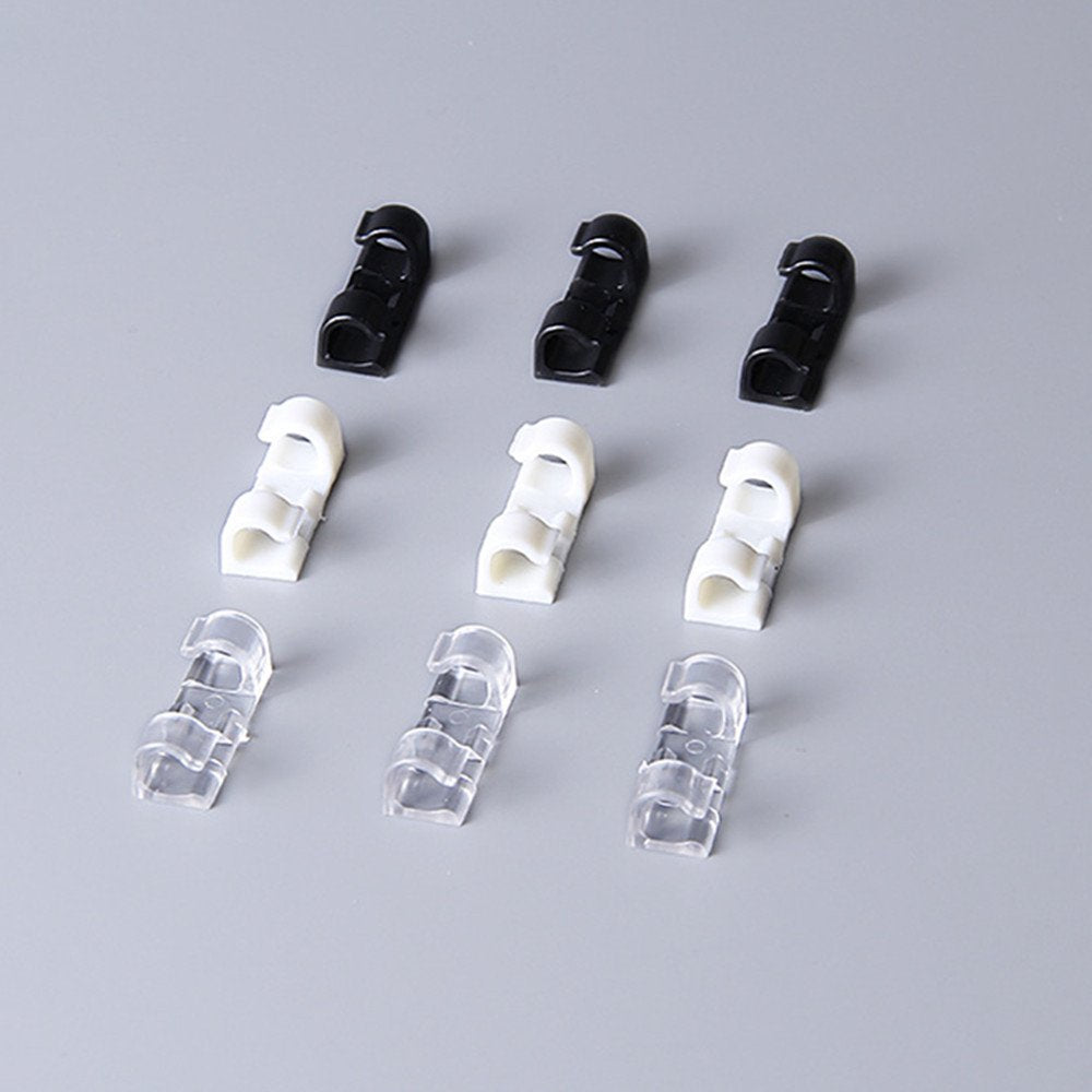 Cable Clips With Strong Self Adhesive Pads   No Tools Required | Organize Cords And Wires For A Clean, Beautiful Home Or Office