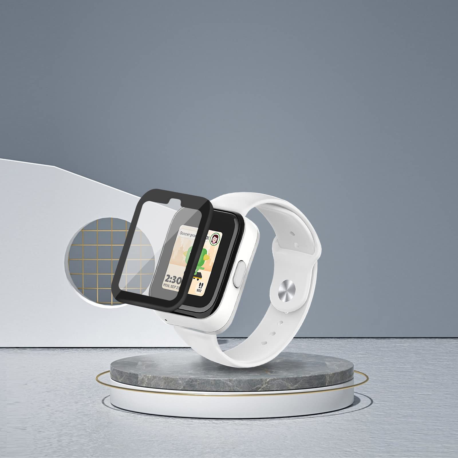 Newjourney Compatible With Syncup Kids Watch Screen Protector, For Sync Up Kids Watch Screen Protector, Hard Pet Clear Kids Watc