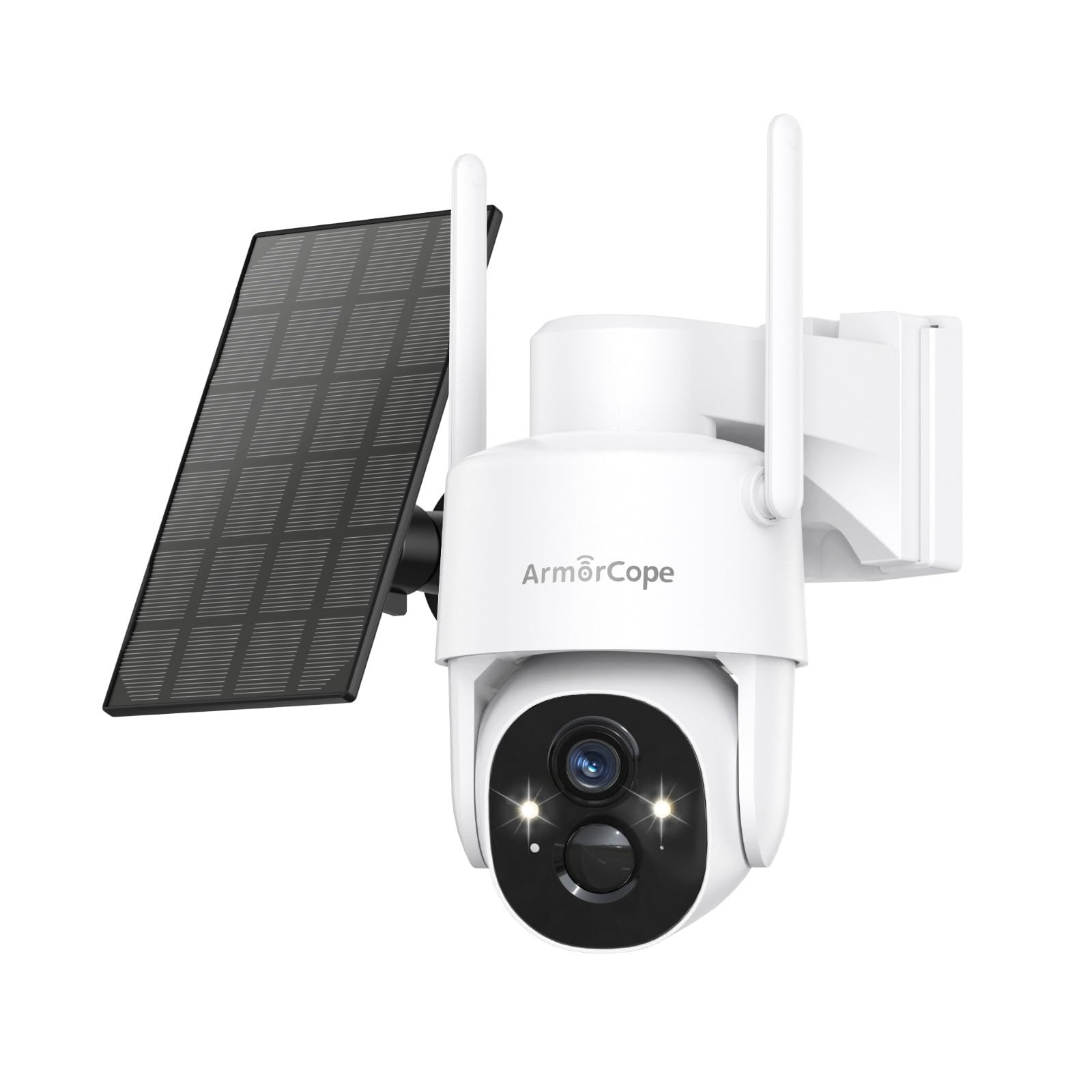 Armorcope Solar Security Cameras Wireless Outdoor,360 View Battery Powered with Spotlight Color Night Vision,2K WiFi Home Securi