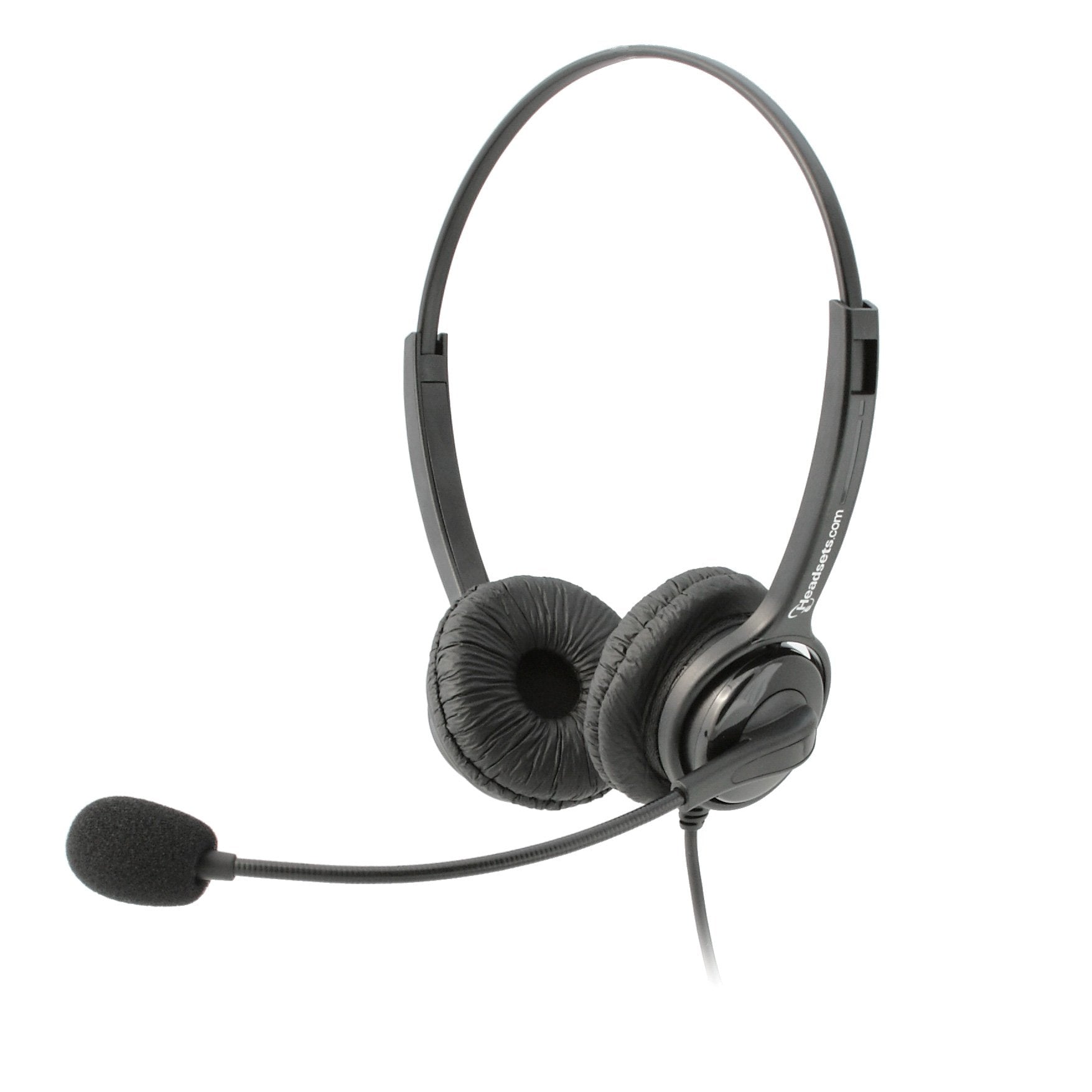 Executive Pro Overture | Premium Dual-Ear Noise-Canceling Corded USB Headset for Computer | Works with Mac and PC - Skype, Teams