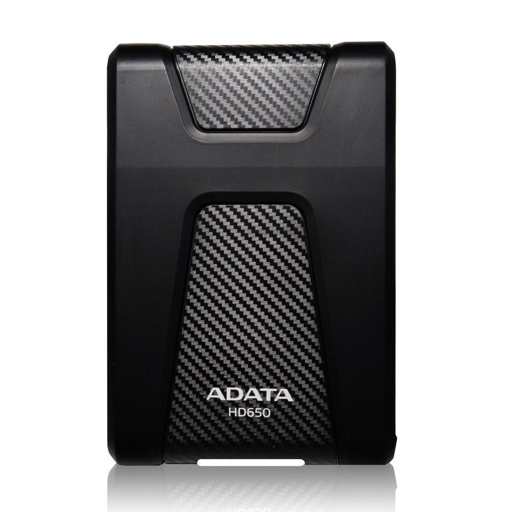 ADATA HD650 1TB Anti-Shock External Hard Drive, Black (AHD650-1TU31-CBK)