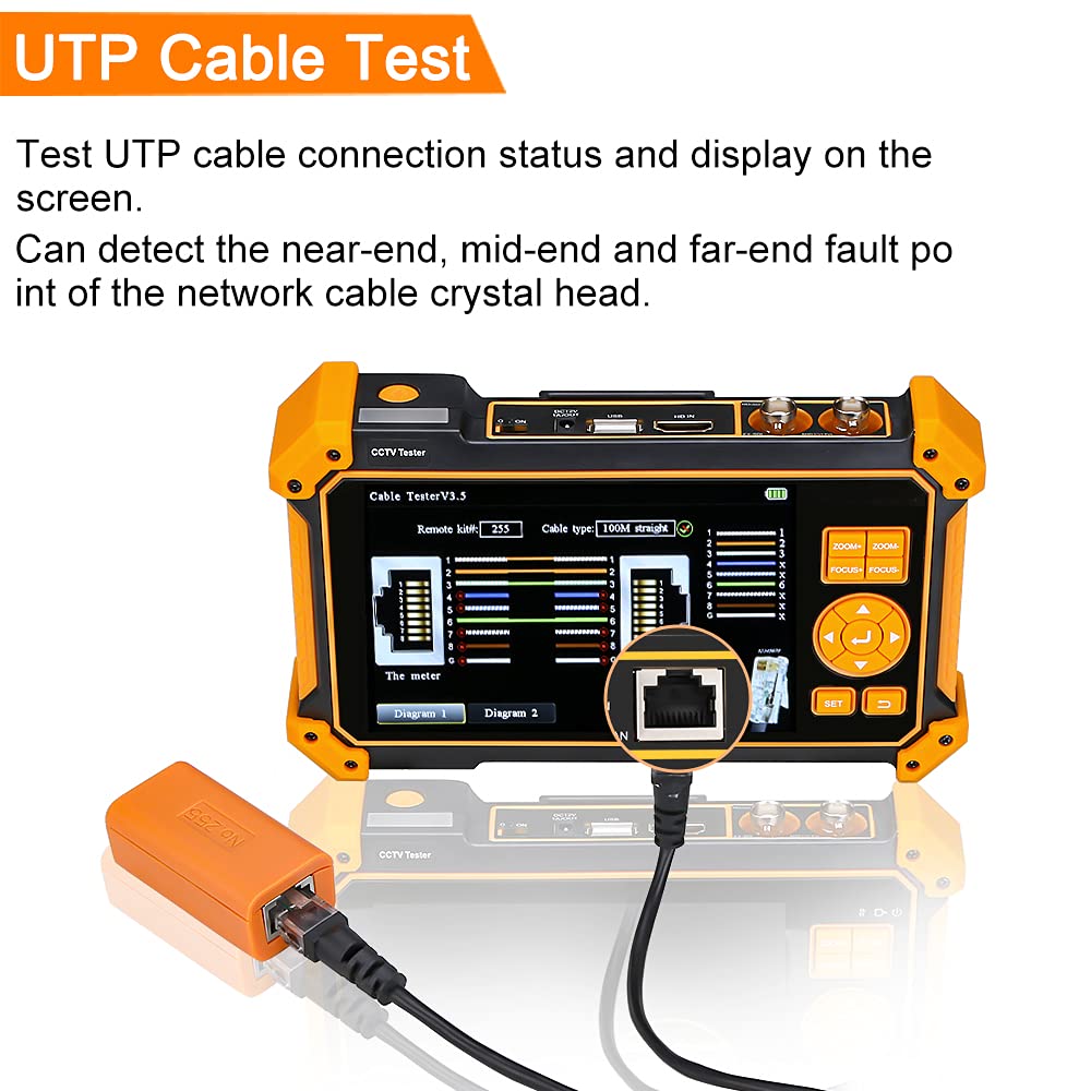Wsdcam 5 Inch Tft Lcd Screen Cctv Camera Tester Monitor Support 4K 8Mp Cvi Tvi Ahd Sdi Cvbs Analog Camera, Support Hdmi In Vga I