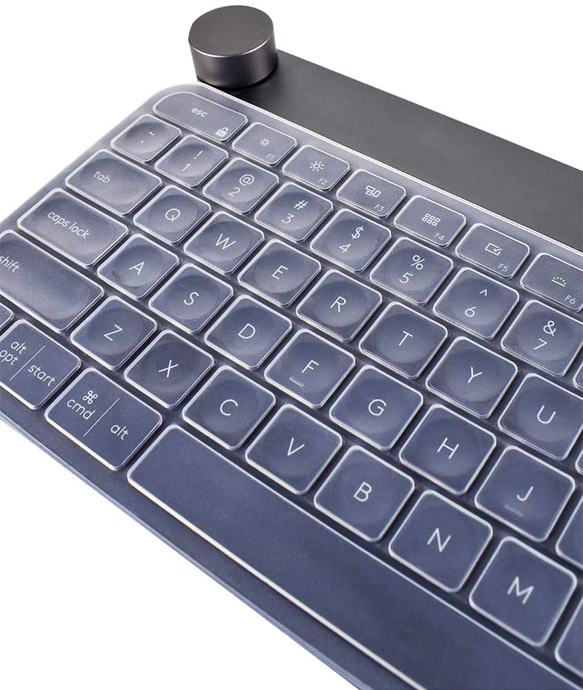 Dust Proof Silicone Keyboard Skin Cover Compatible For Logitech Craft Advanced Wireless Keyboard & Logitech Mx Keys Advanced Wir