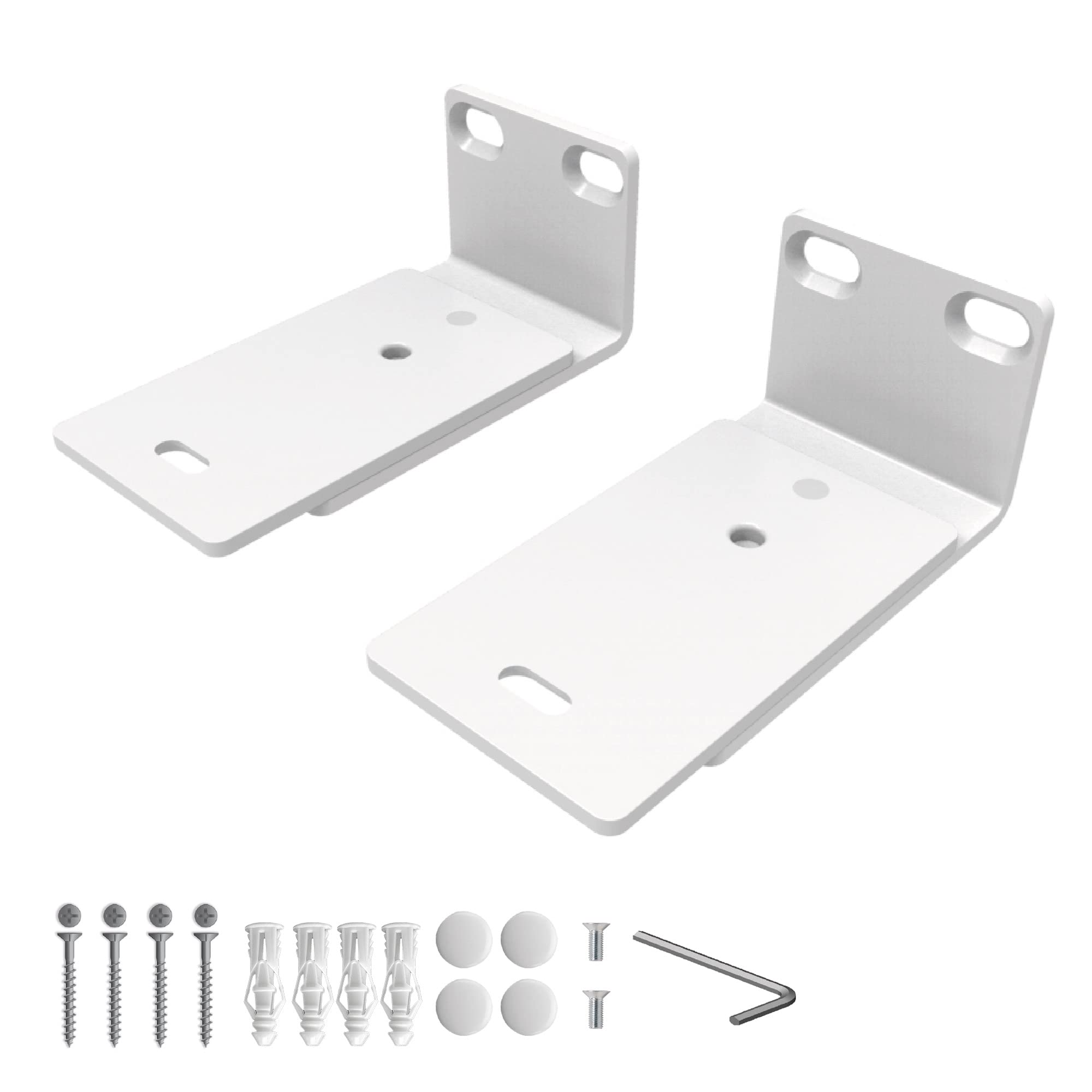 Soundbar 300/500/550/600/700/900/Ultra, Tv Speaker & Soundtouch 300 White Adjustable Wall Mount Kit, White, For Bose Sound Bar S