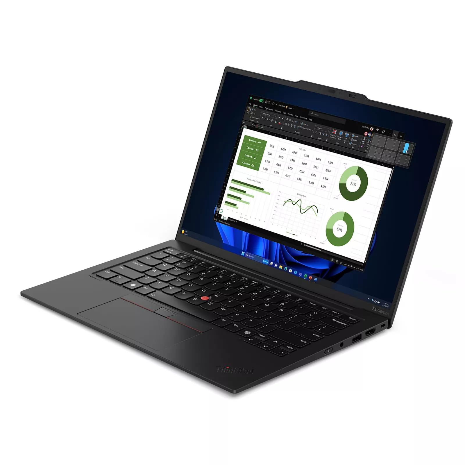Lenovo Thinkpad X1 Carbon Gen 12, Intel Ultra 7 155U || 32Gb Lpddr5 Ram || 1Tb M.2 2280 Ssd || 14 Wuxga (1920X1200) Ips 400Nits