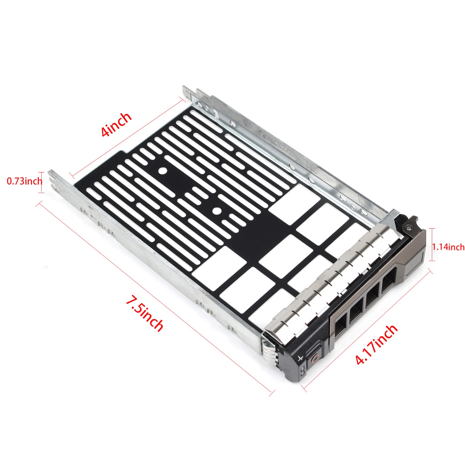 3.5'' F238F Sas Sata Satau Hard Drive Caddy Tray, Compatible With Dell Poweredge R710 R610 R515 R510 R415 R410 R320 R310 T710 T6