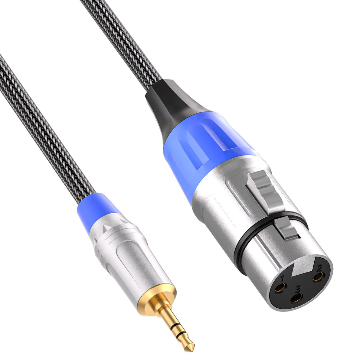 Tisino Xlr To 3.5Mm Microphone Cable,Unblanced Xlr Female To 1/8 Inch Mic Cord For Camcorders, Dslr Cameras, Computer Recording