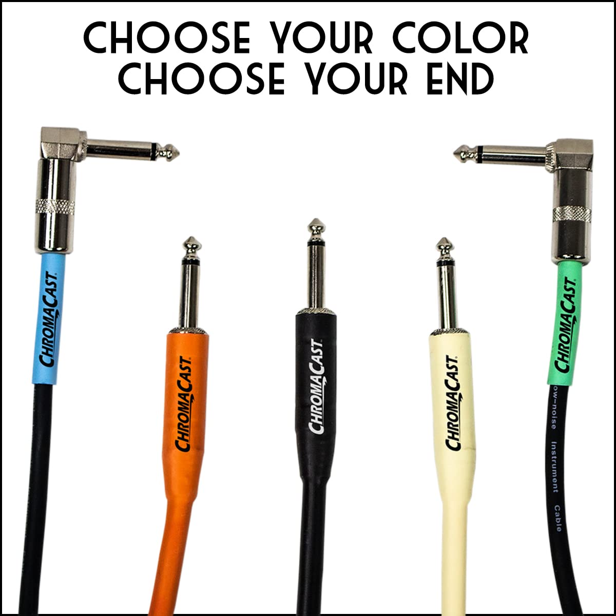 Chromacast Vanilla Cream 10 Feet Pro Series Instrument Cable, Straight, 1 Count (Pack Of 1) (Cc Pscblss 10Vc)