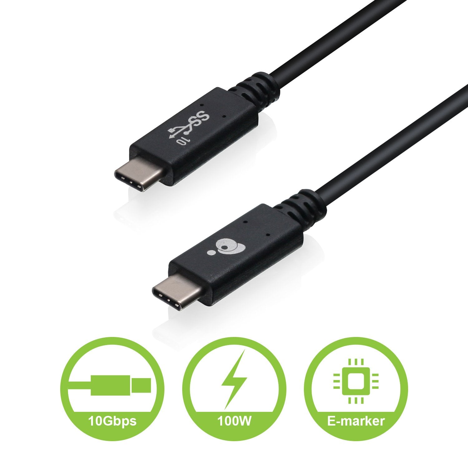 Iogear Smart Usb C To Usb C Usb If Certified 10Gbps (3.Feet/1 Meter) Cable With E Marker, G2Lu3Ccm01E