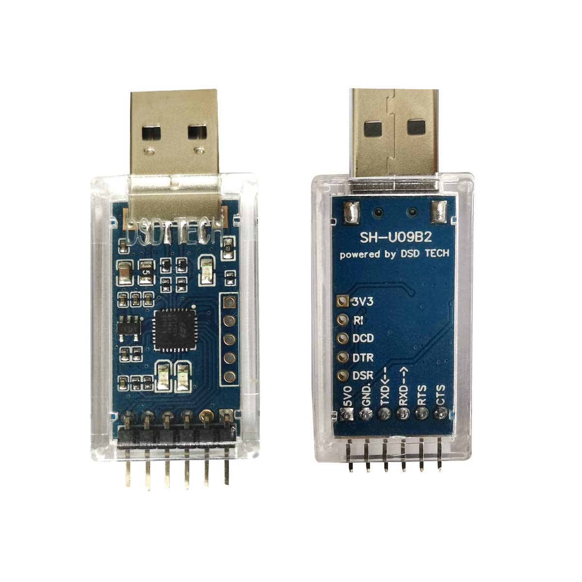 Dsd Tech 2Pcs Usb To Ttl Serial Adapter With Cp2102 Chip Compatible With Windows 7,8,10,Linux,Mac Os X