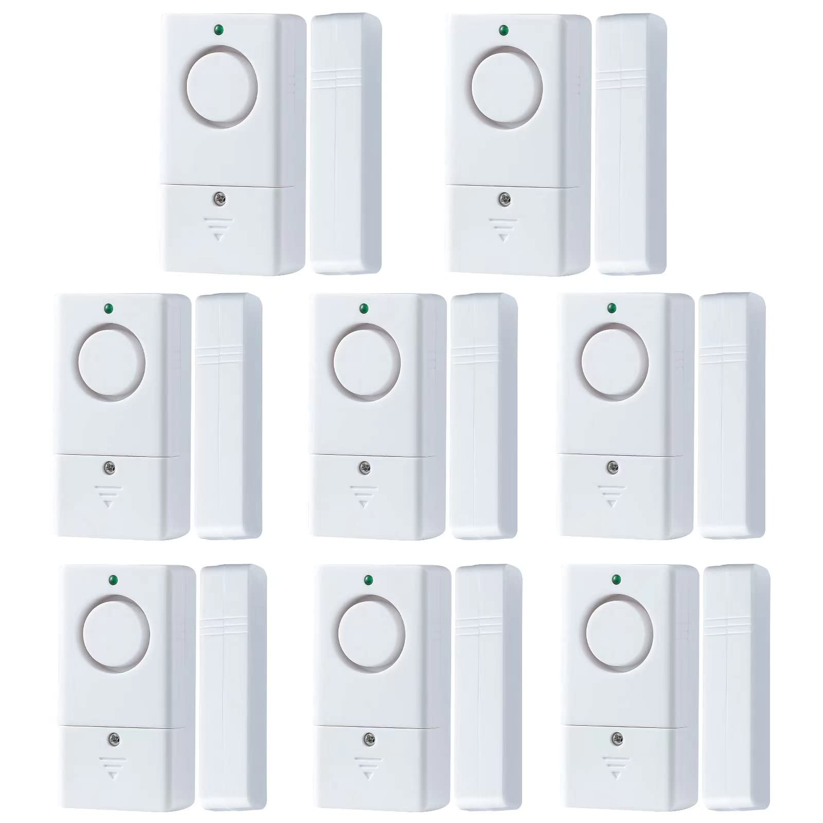 Window Door Alarm For Kids Personal Home Security Alarms With Chime For House, Rv, Office, Business Safe (8Pack)