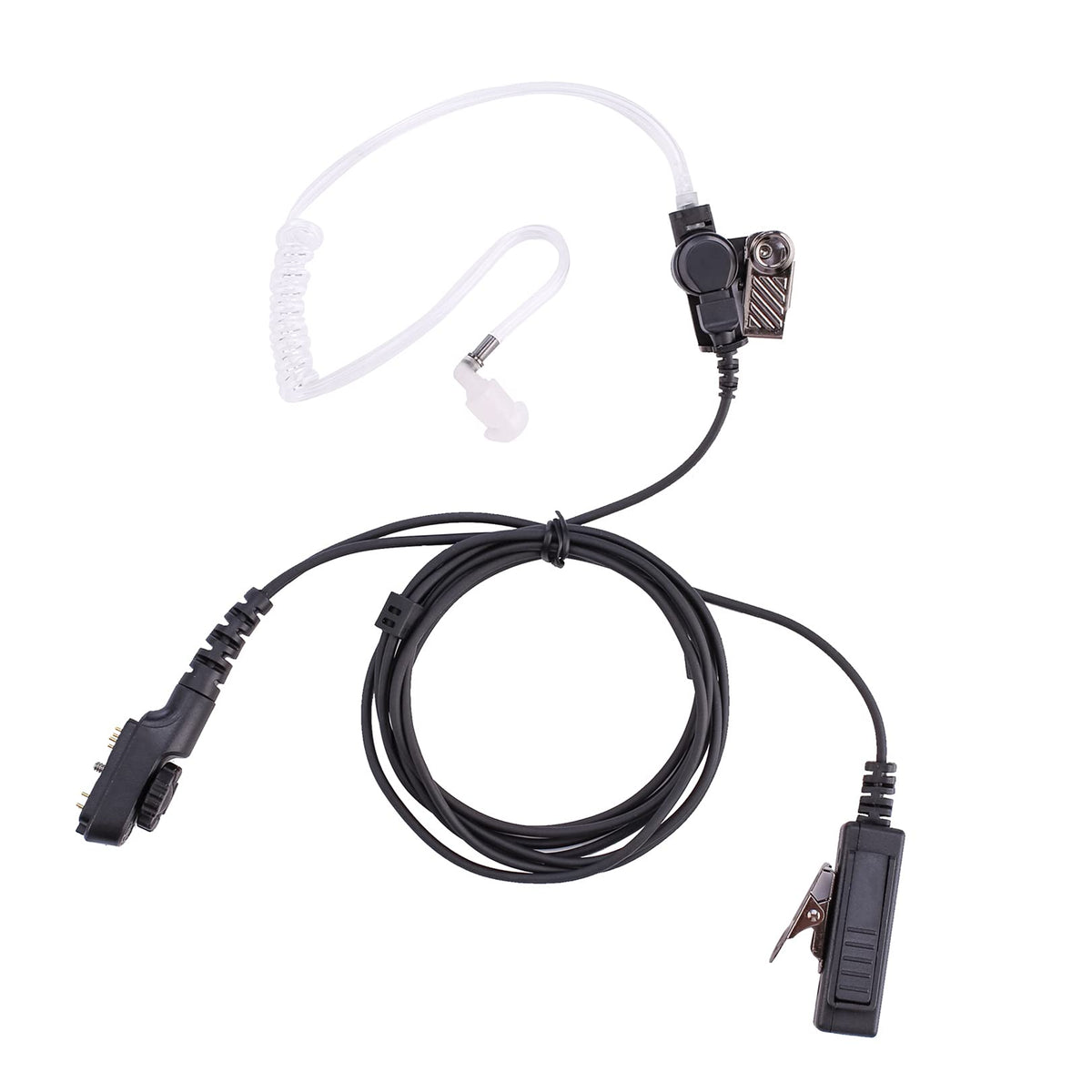 Pofenal Pd782 Earpiece Headset Compatible With Hyt Hytera Pt580 Pd702 Pd780 Walkie Talkie Radio Big Ptt Transparent Acoustic Tub